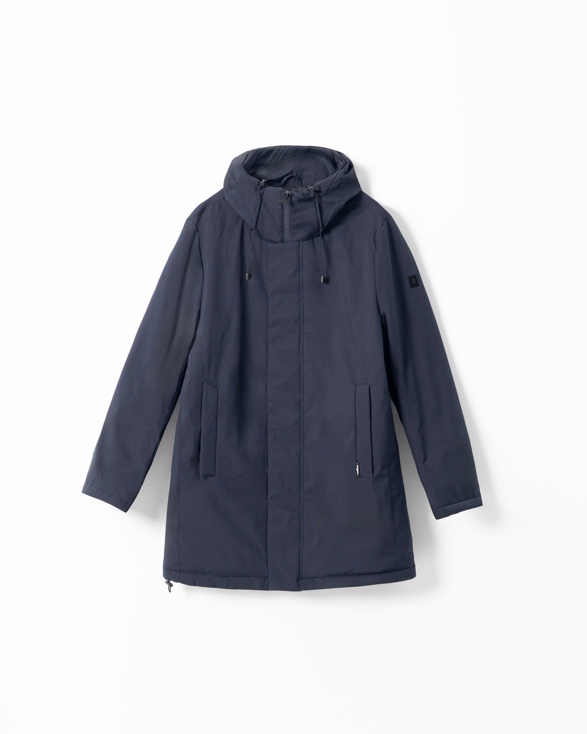 Parka Técnica Acolchoada com Capuz Azul-marinho-5