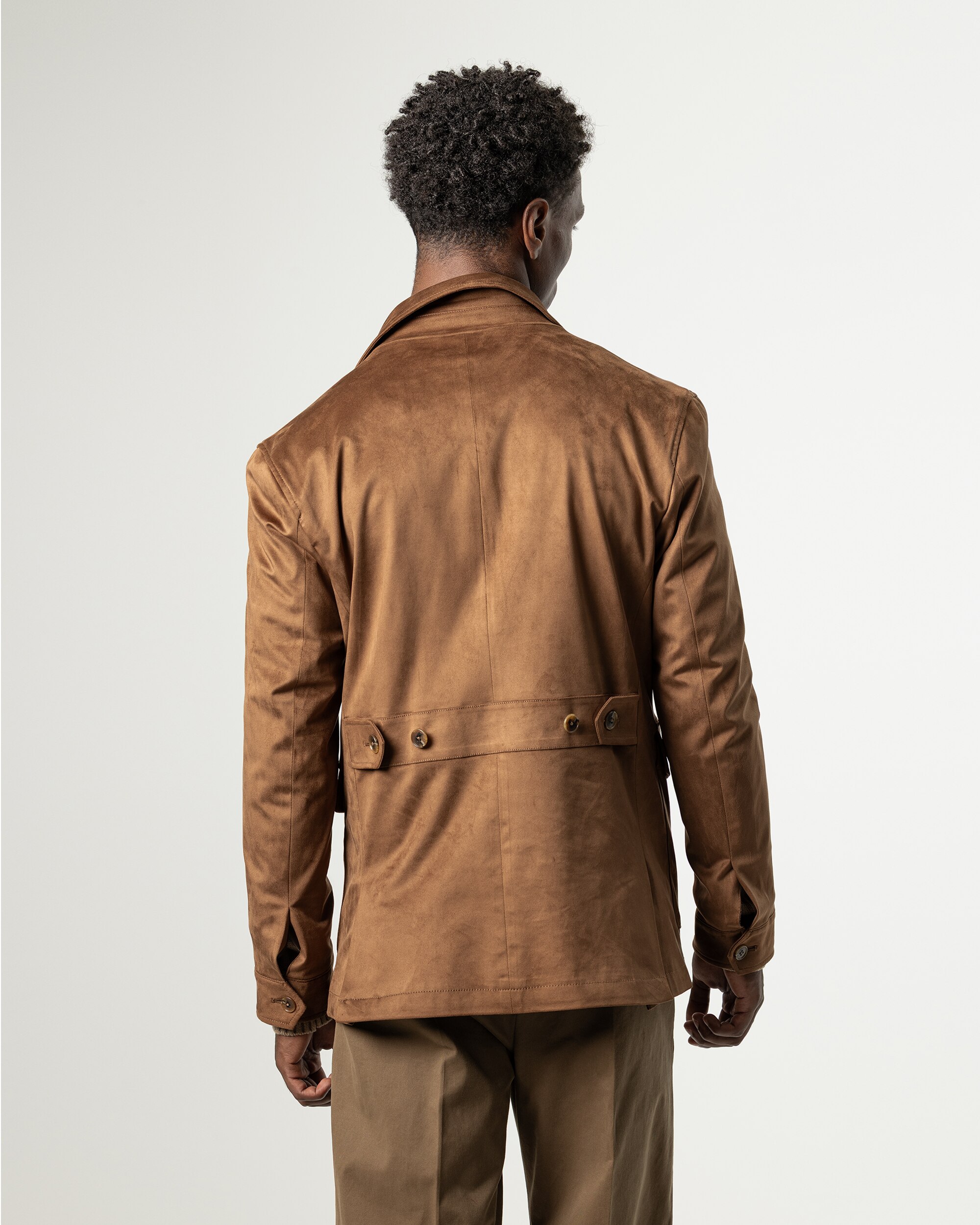 Sahariana Suede Castanho-4
