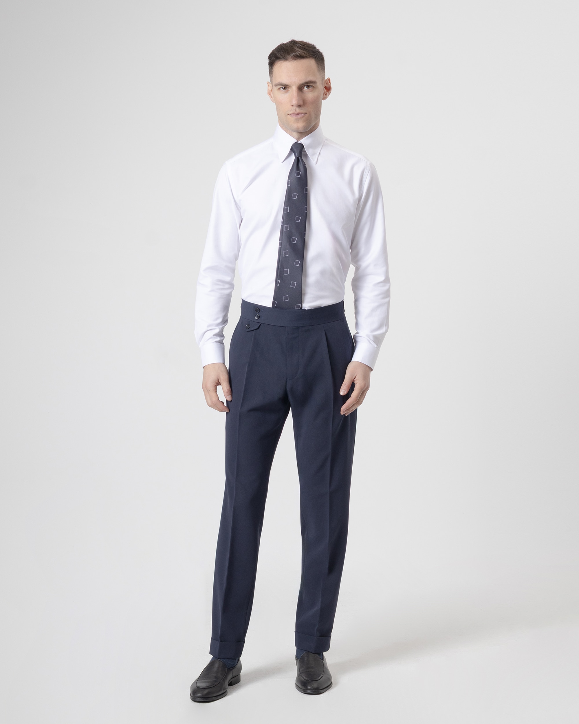 Imagem 0 de Calças de Vestir Altas Non Iron Slim Fit
