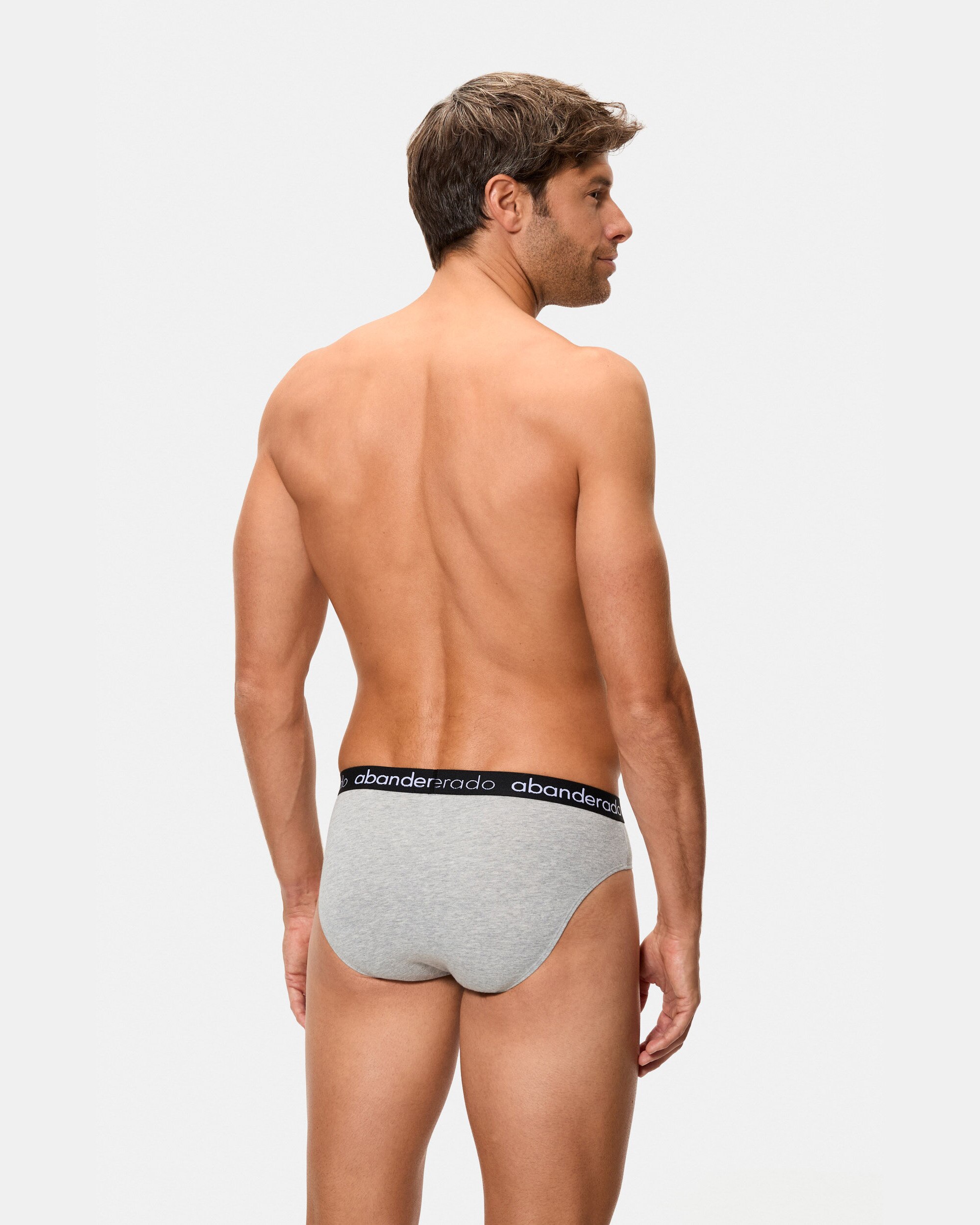 Pack de Dois Slips de Algodão Elástico com Logo na Cintura Multicolor-2