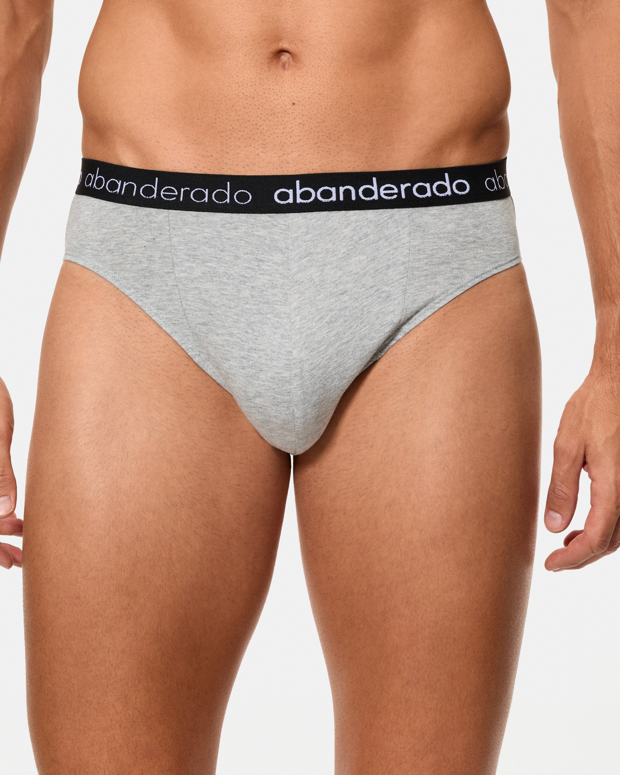 Pack de Dois Slips de Algodão Elástico com Logo na Cintura Multicolor-3