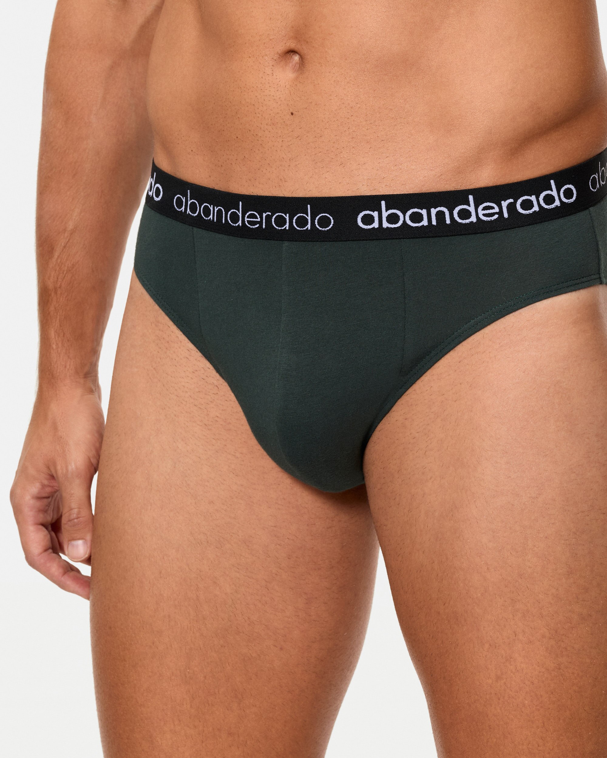 Pack de Dois Slips de Algodão Elástico com Logo na Cintura Multicolor-3