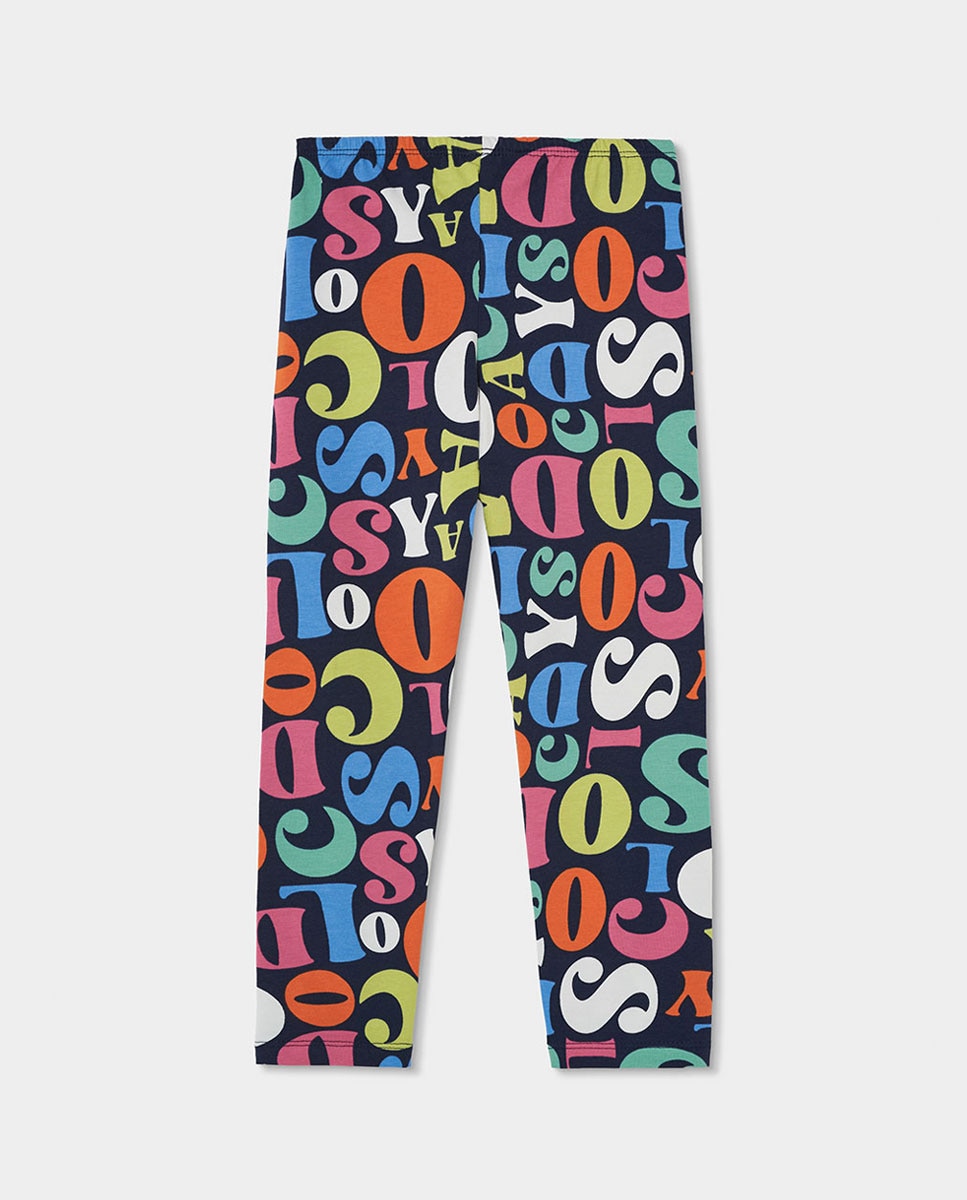 Leggings Infantil Estampado Multicolor-2