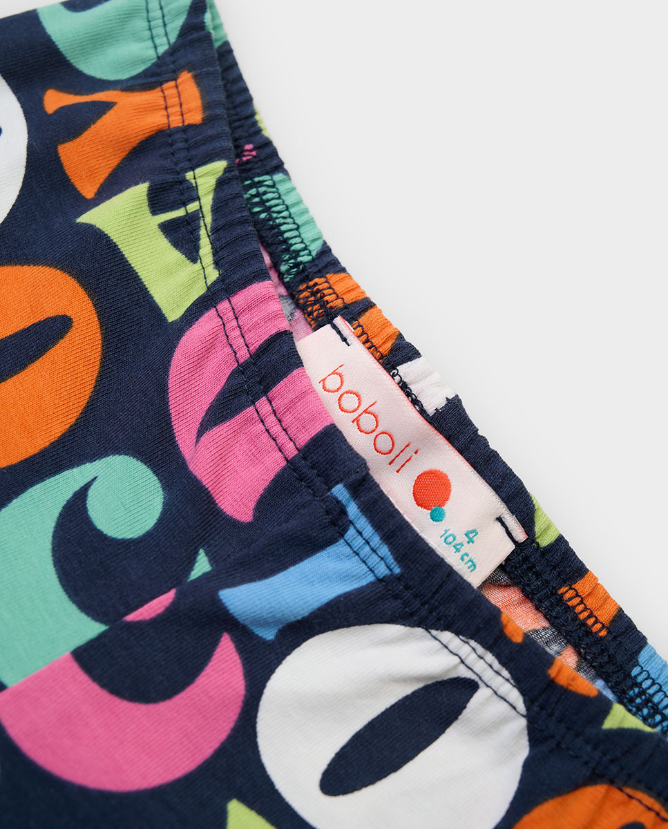 Leggings Infantil Estampado Multicolor-3