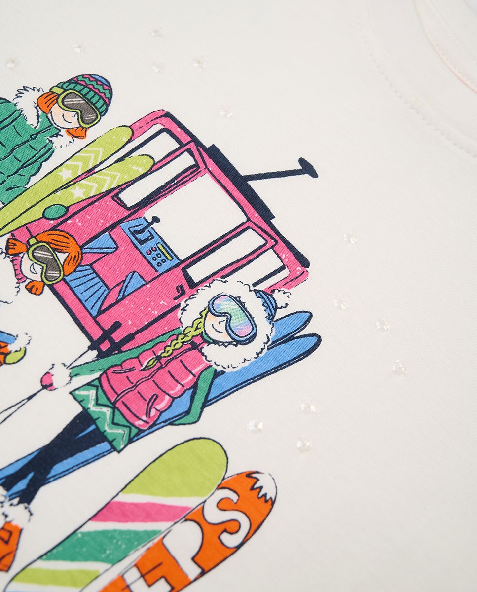 T-shirt Infantil Estampada Multicolor-3