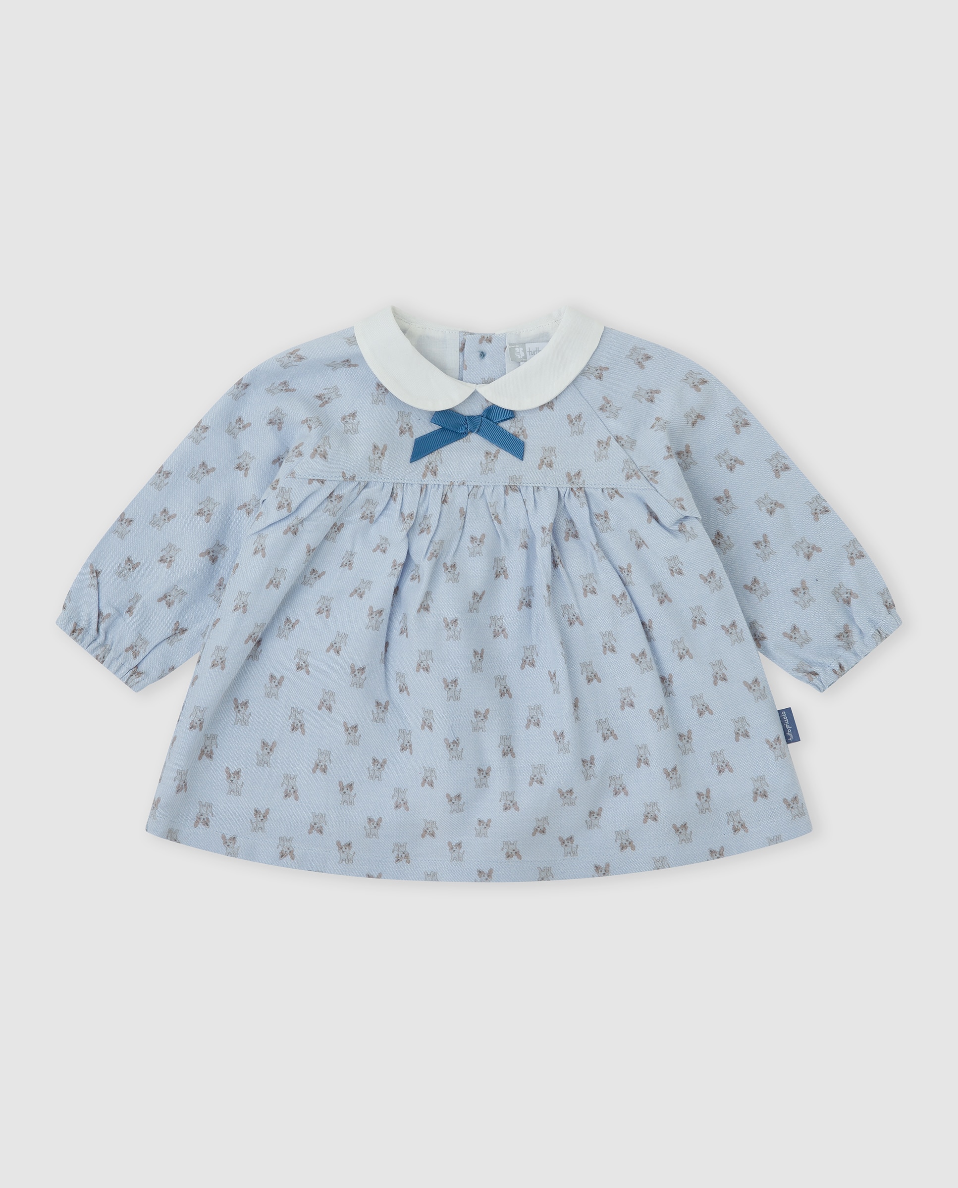Imagem 0 de Vestido para Bebé com Estampado de Cães e Collants