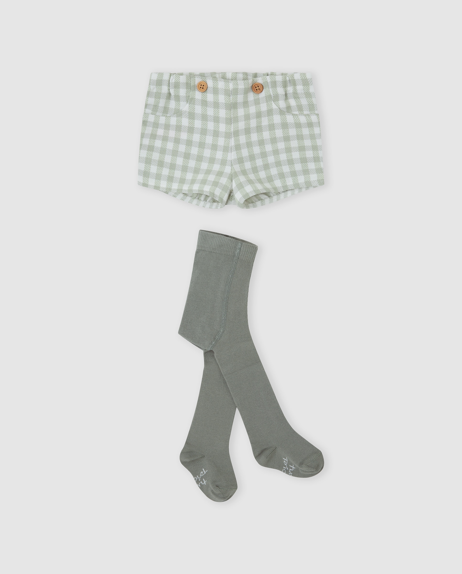 Imagem 0 de Calções para Bebé Vichy com Collants
