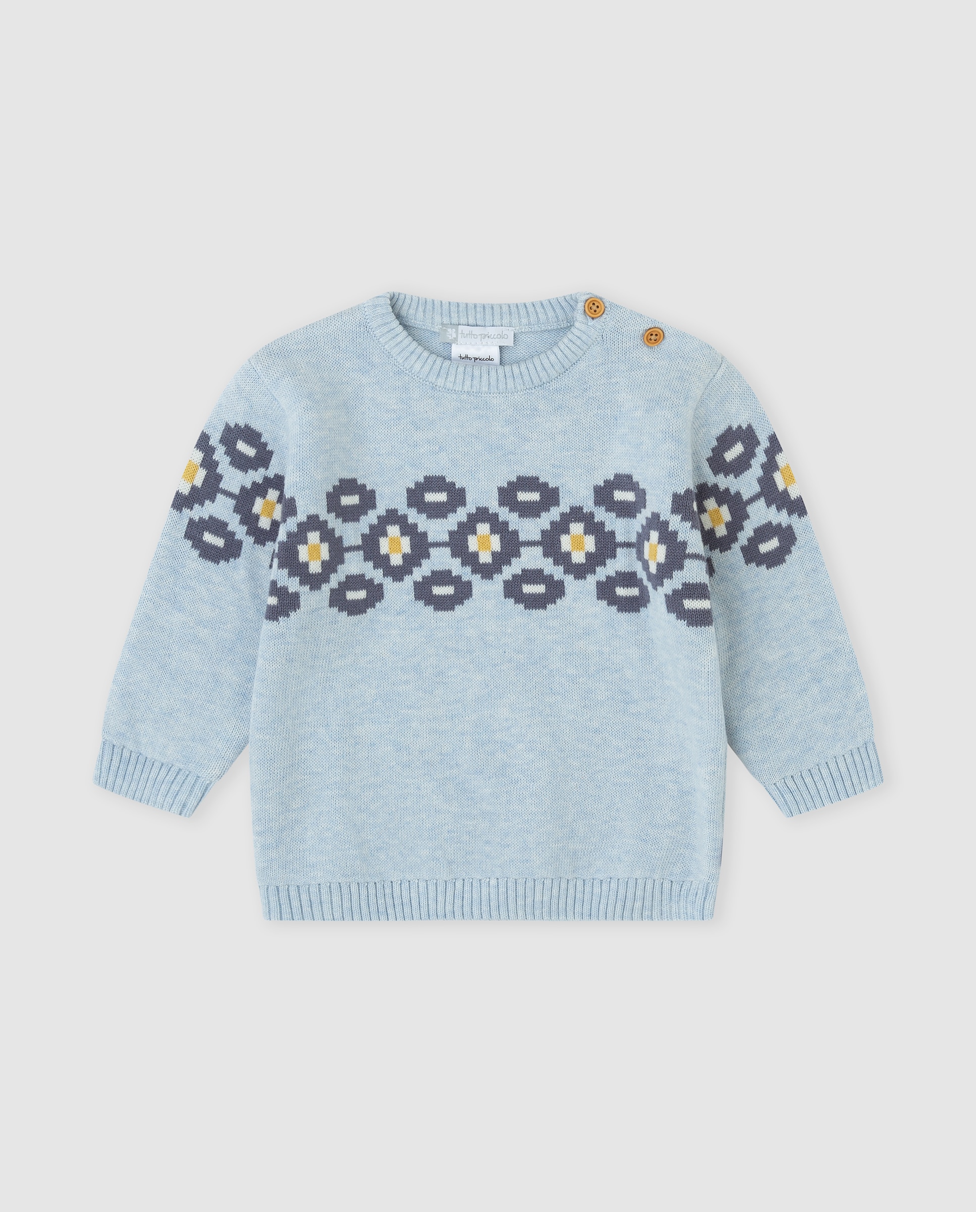 Imagem 0 de Camisola Infantil Tricot com Rebordo Decorativo