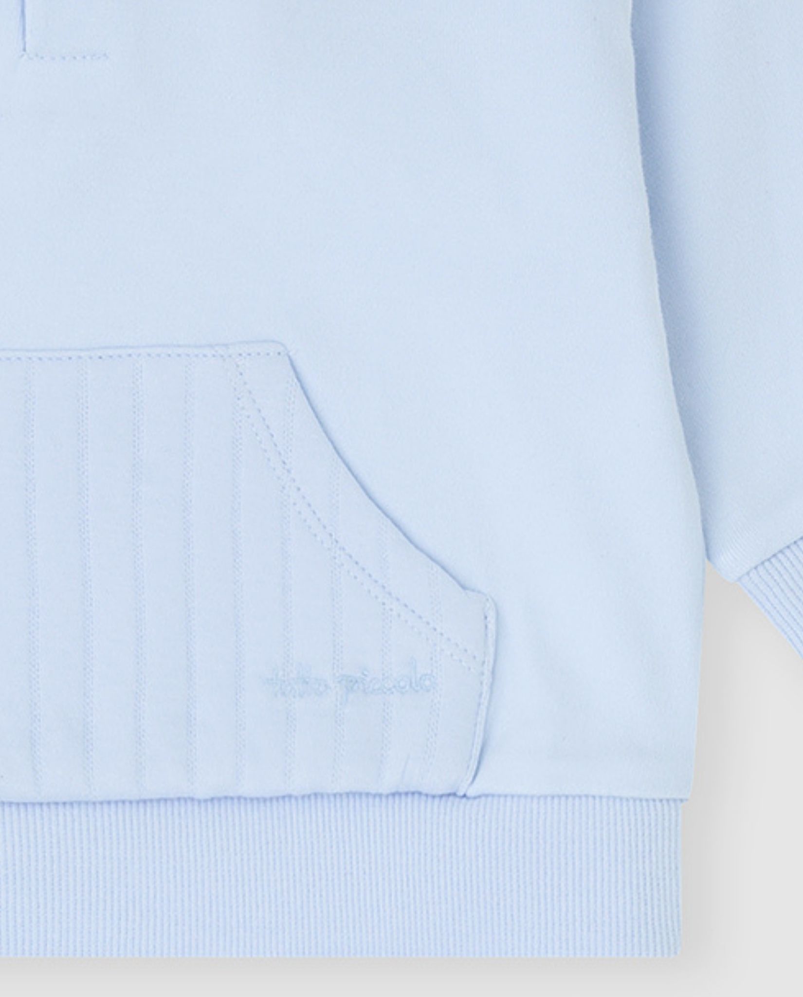 Conjunto Infantil Acolchoado com Capuz Azul-claro-3