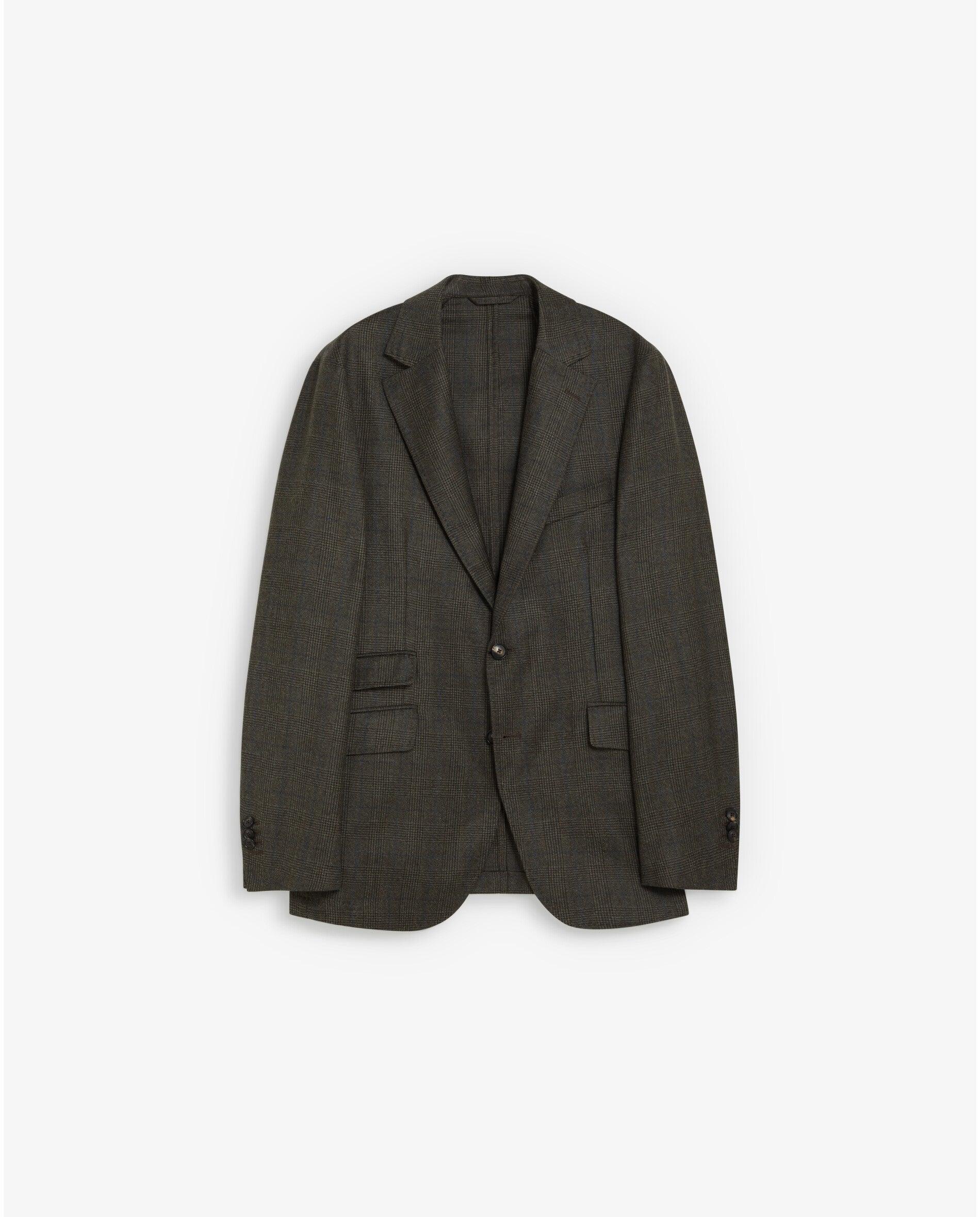 Imagem 0 de Blazer de Lã Virgem com Estampado Aos Quadrados