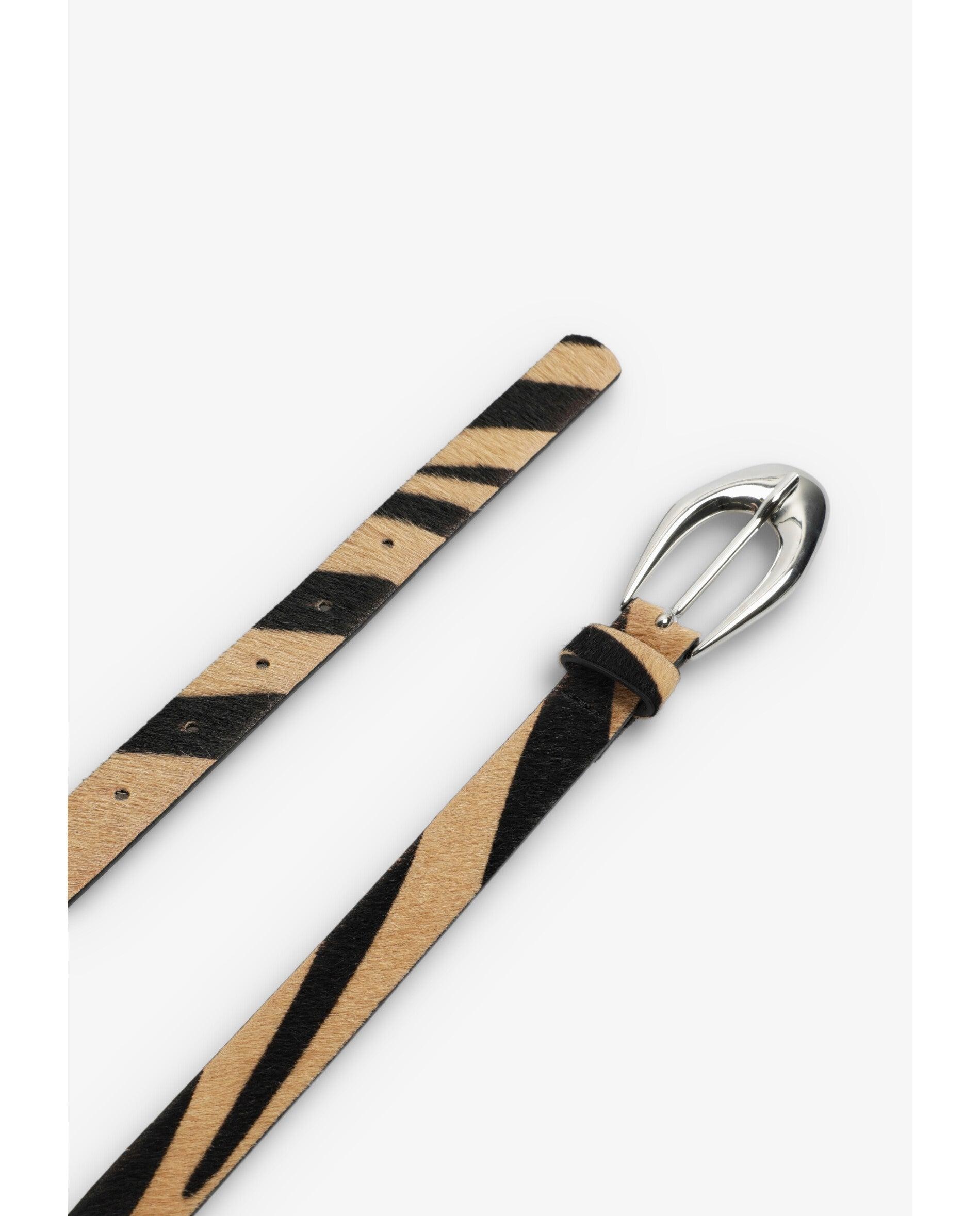 Cinto com Fivela Animal Print com Design Fino Multicolor-5