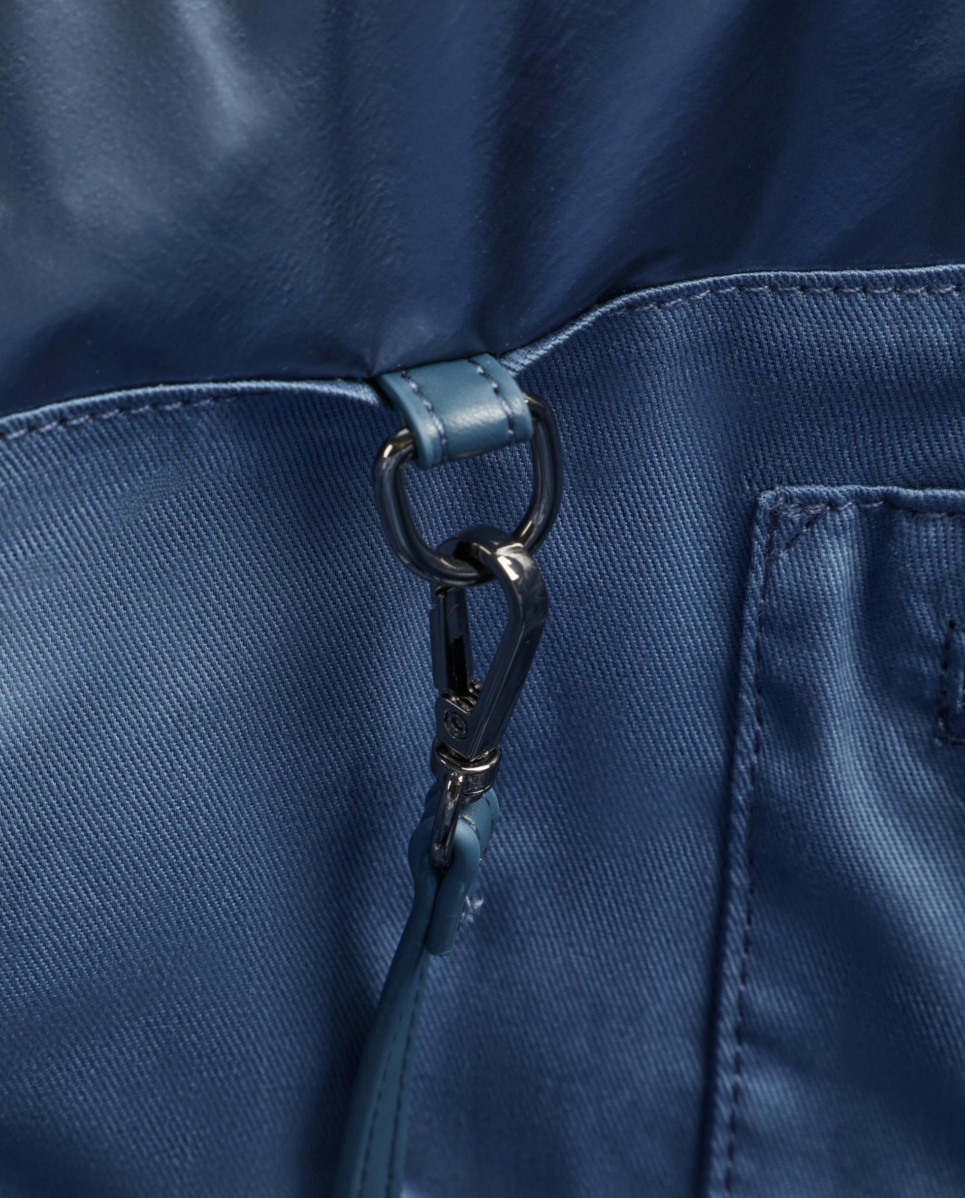 Shopper em Tecido Técnico com Acabamento Brilhante com Necessaire Amovível Esmeralda Azul-8