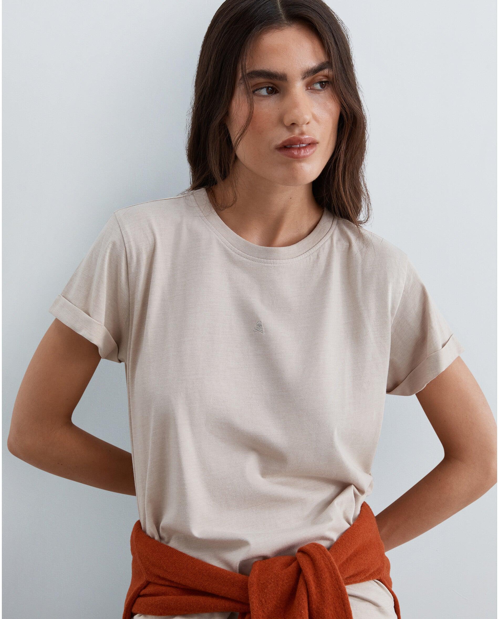 Imagem 0 de T-shirt Regular Fit de Manga Curta com Bainha
