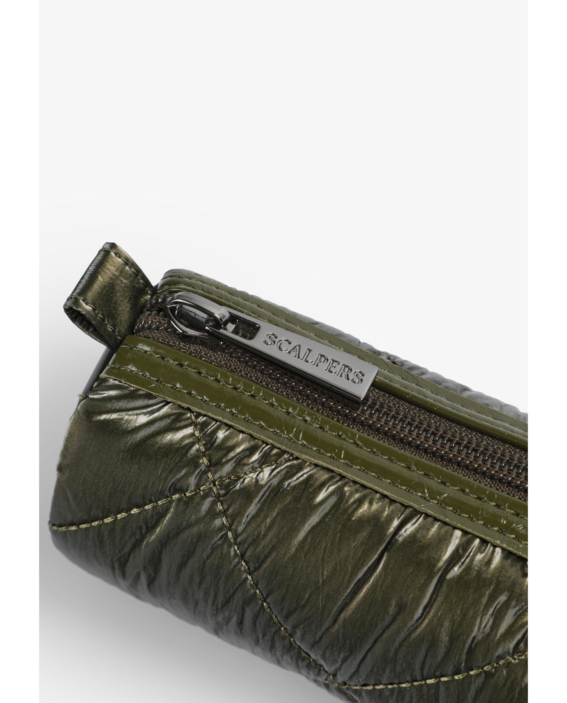 Estojo em Tecido Técnico Acolchoado Verde-militar-5