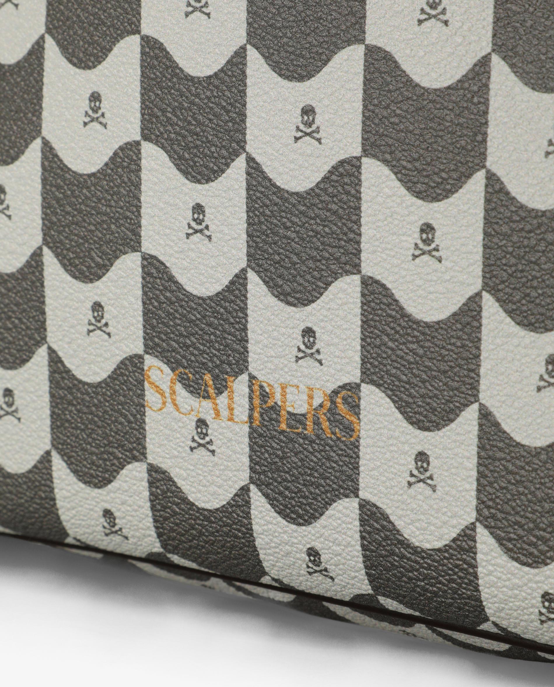 Shopper Estampado com Carteira em Conjunto Cinzento-3