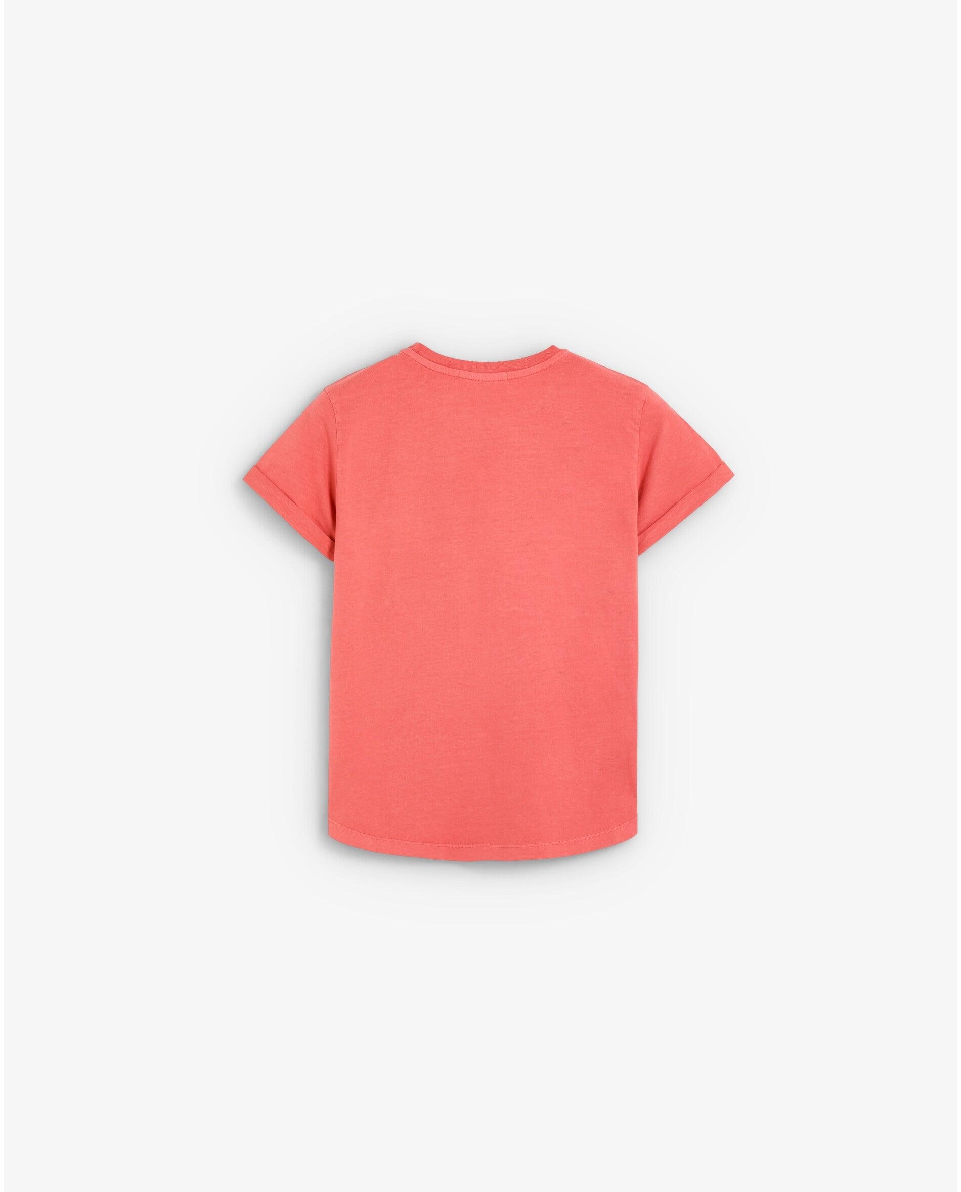 T-shirt Regular Fit de Manga Curta com Bainha Coral-2
