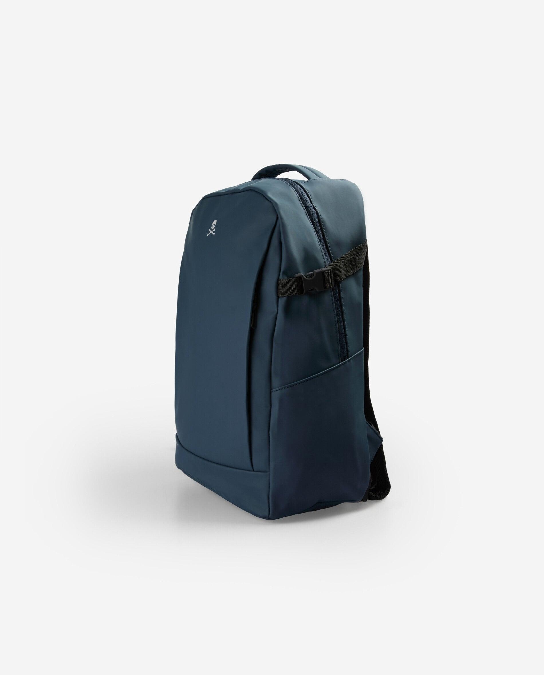 Mochila em Tecido Técnico com Bolso para Portátil Petróleo-4