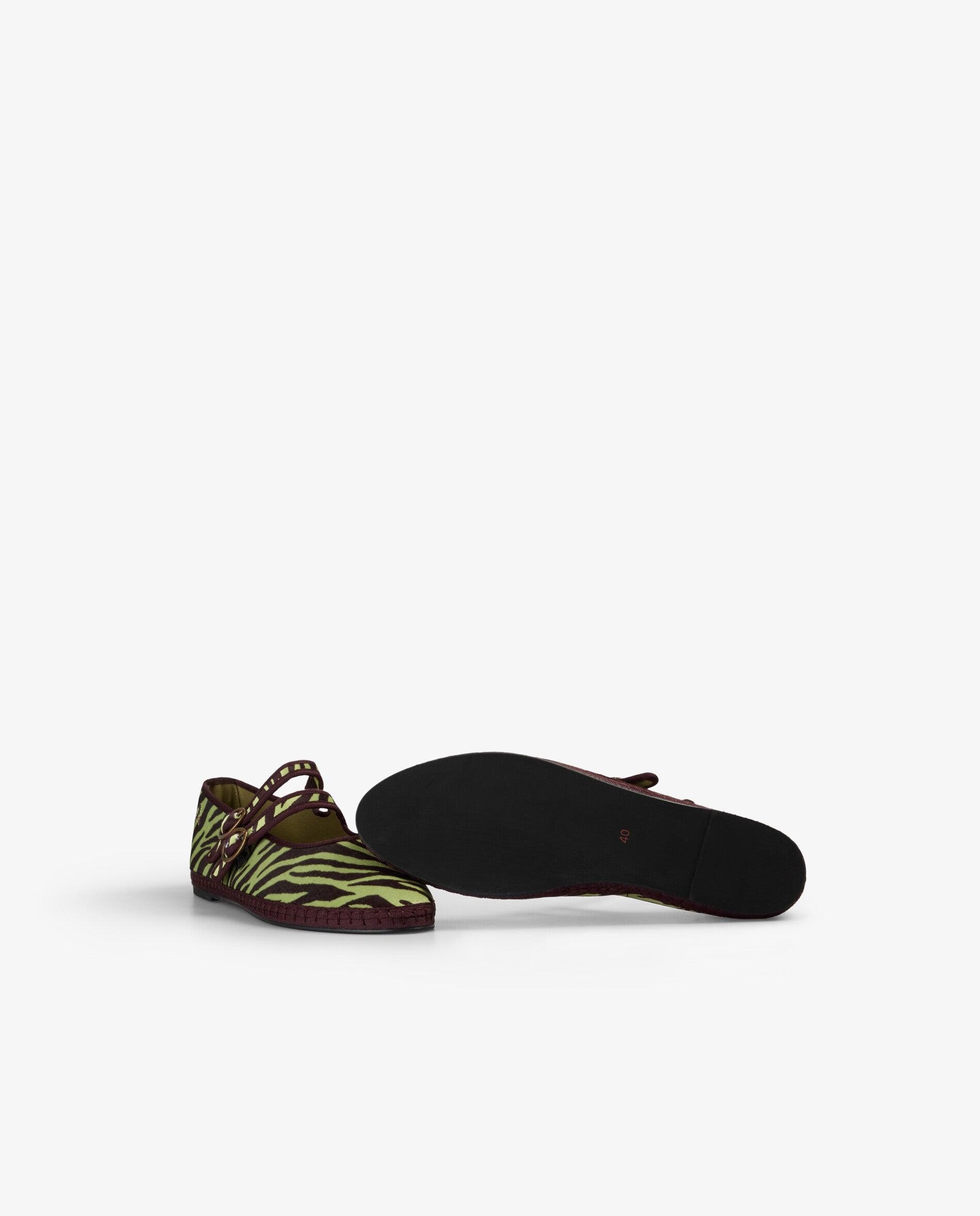 Merceditas Animal Print com Fivela Dupla Multicolor-4