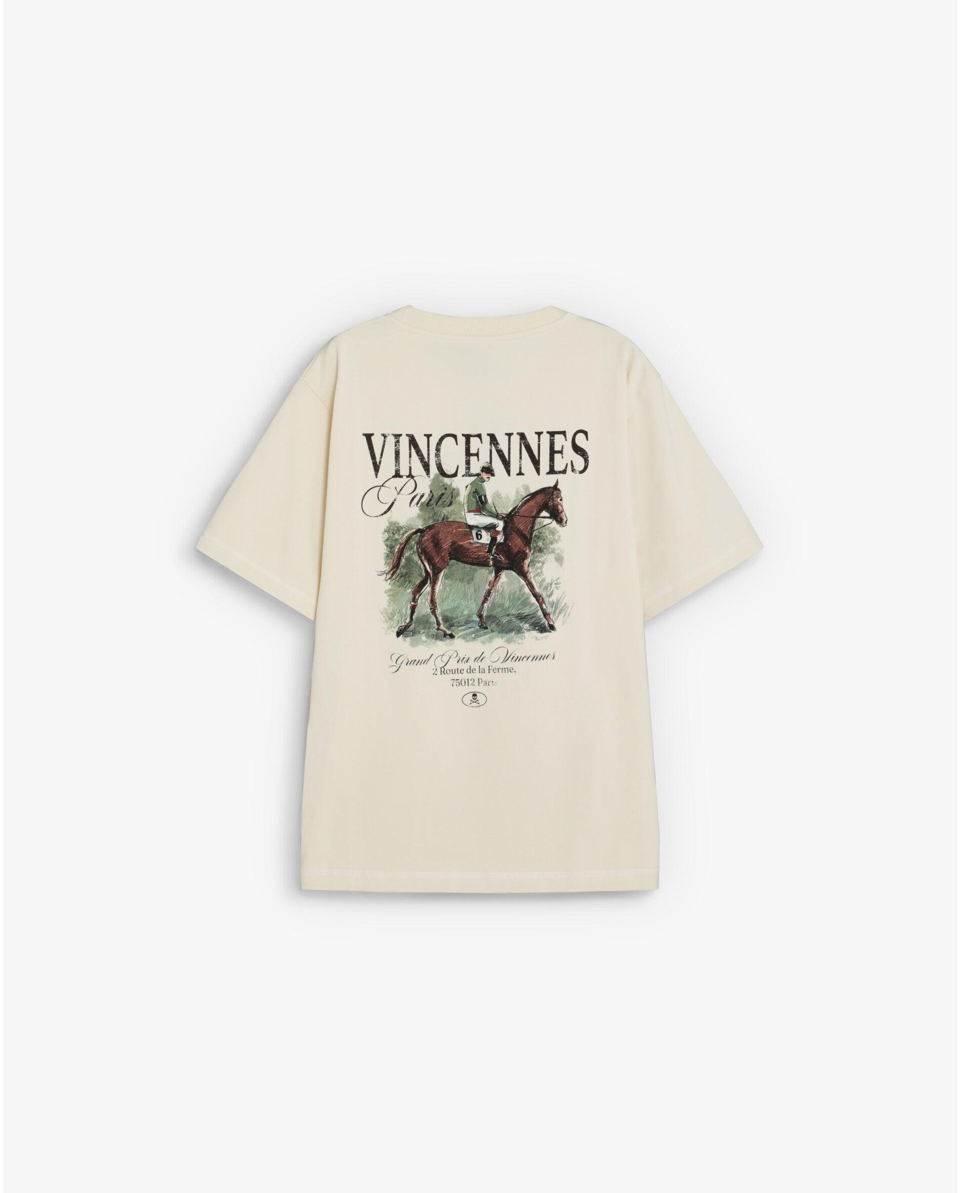 T-shirt de Alto Gramagem com Estampado Posterior Branco-marfim-2