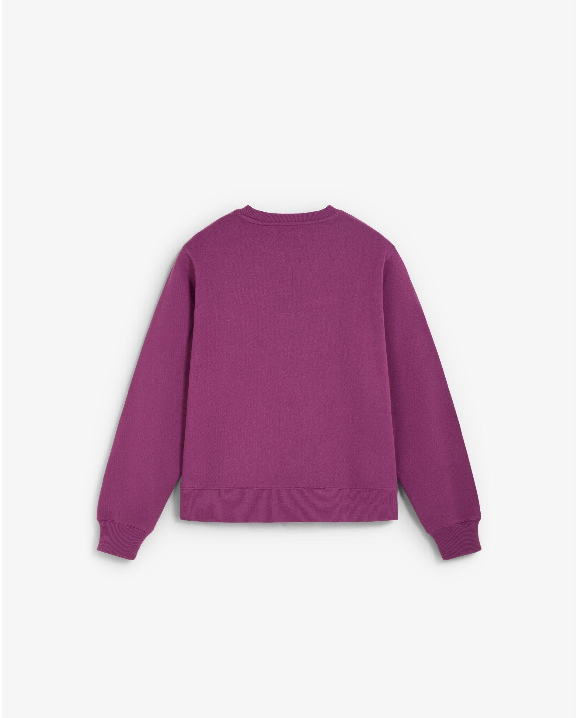 Sweatshirt em Algodão com Gola Redonda Roxo-2