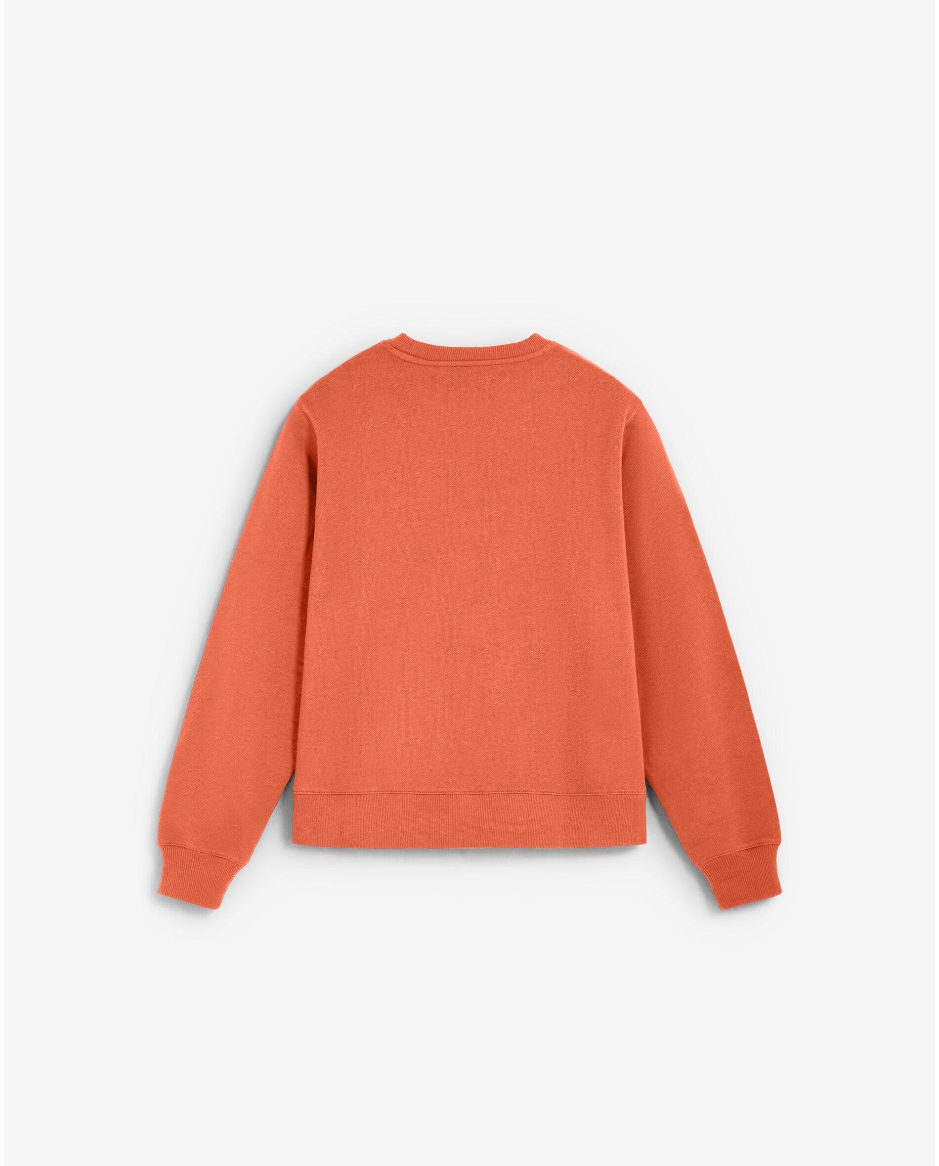 Sweatshirt em Algodão com Gola Redonda Castanho-2