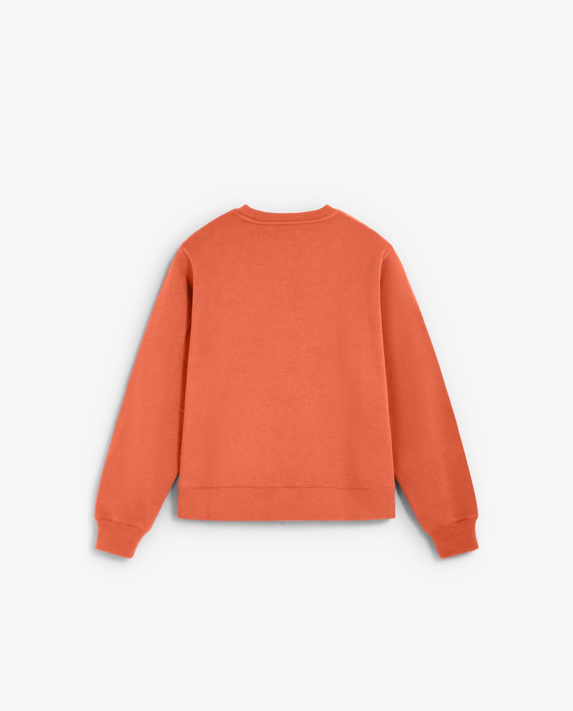 Sweatshirt em Algodão com Gola Redonda Castanho-5