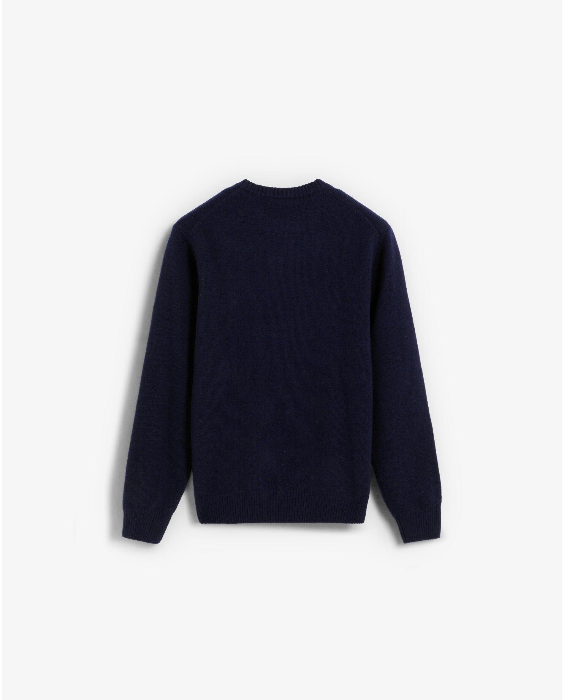 Camisola Regular Fit com Gola Redonda Navy-2