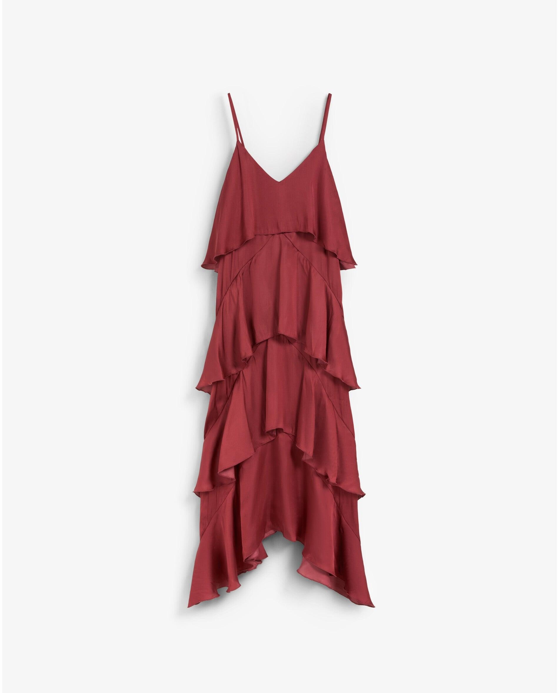Imagem 0 de Vestido Comprido Interior com Folhos