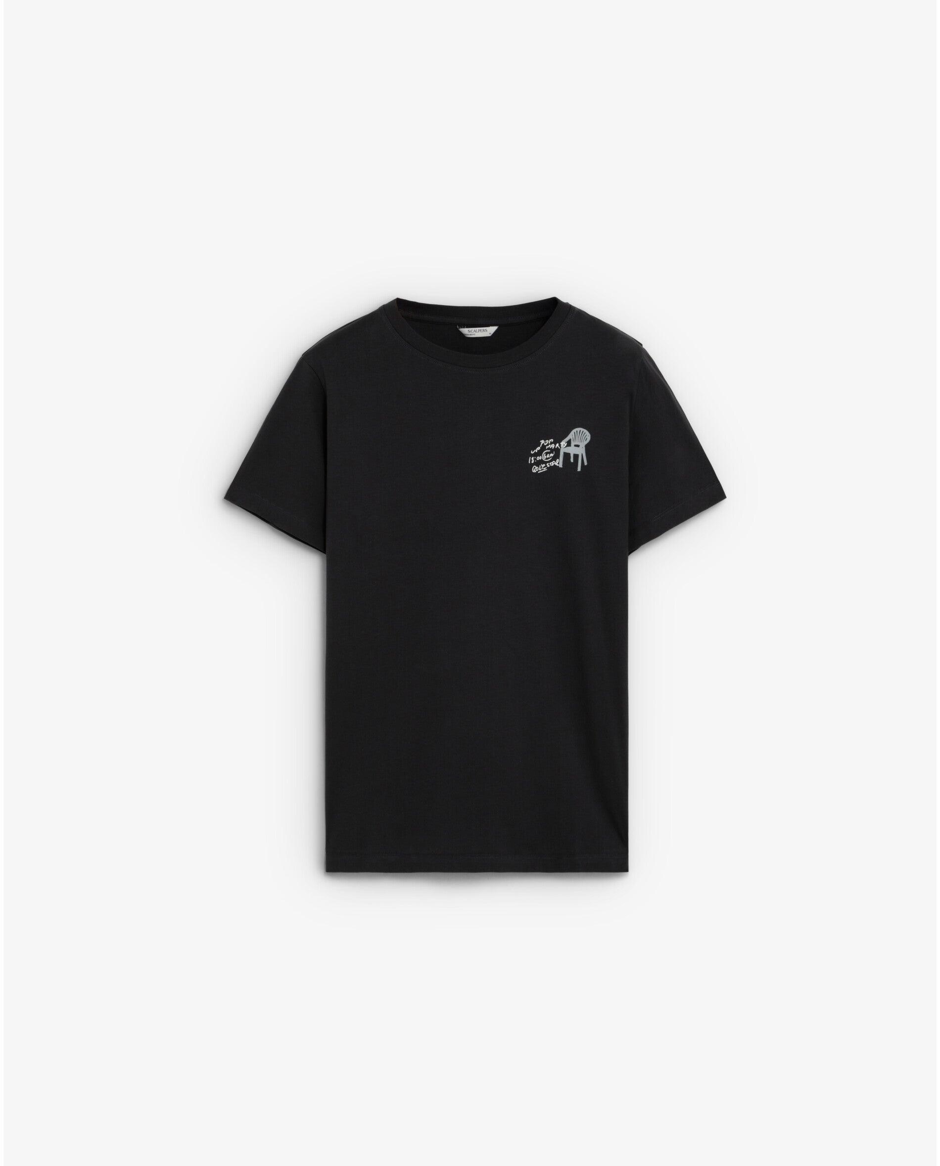 Imagem 0 de T-shirt de Manga Curta com Estampado Posterior