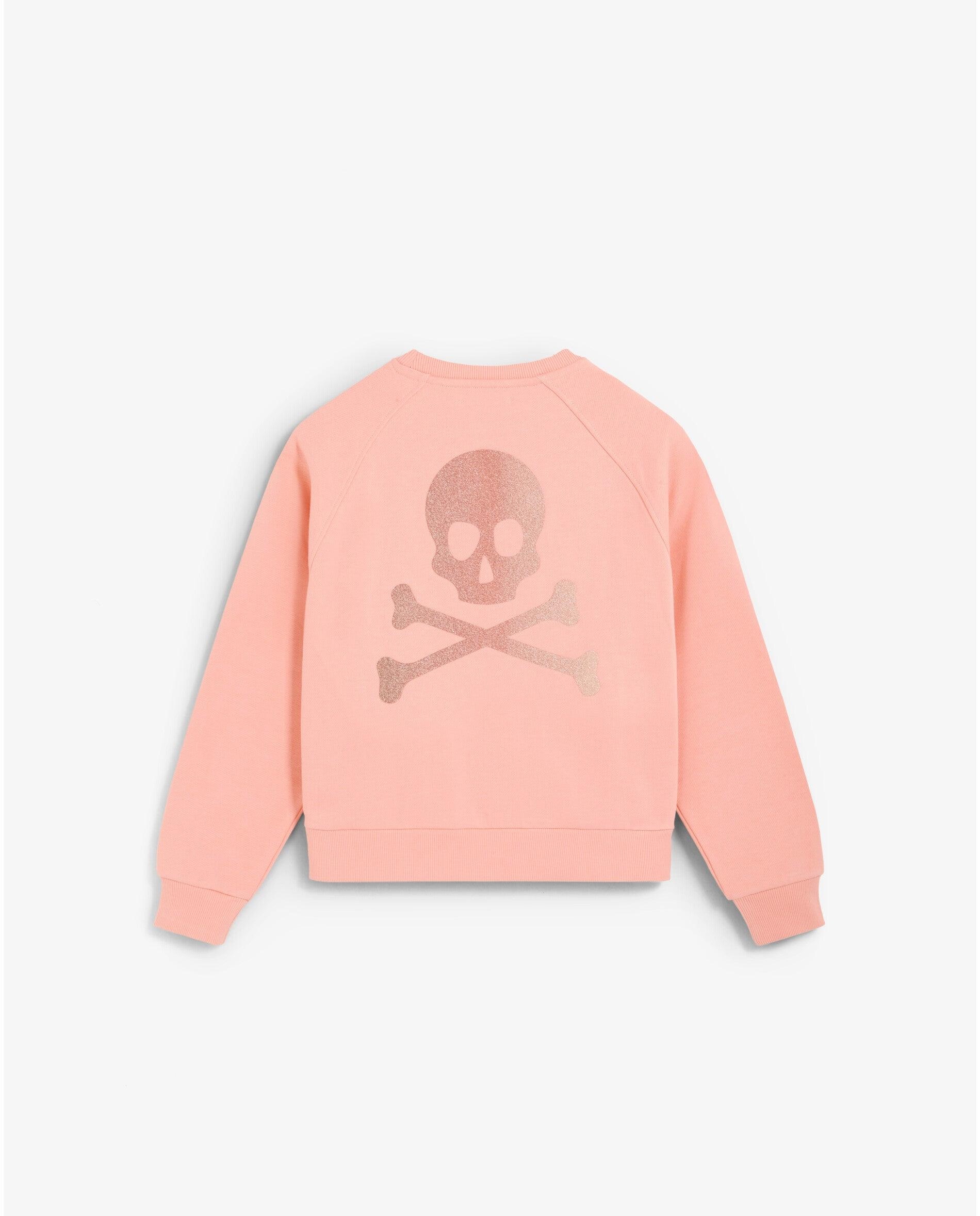 Sweatshirt em Algodão com Bordado no Peito Rosa-claro-2