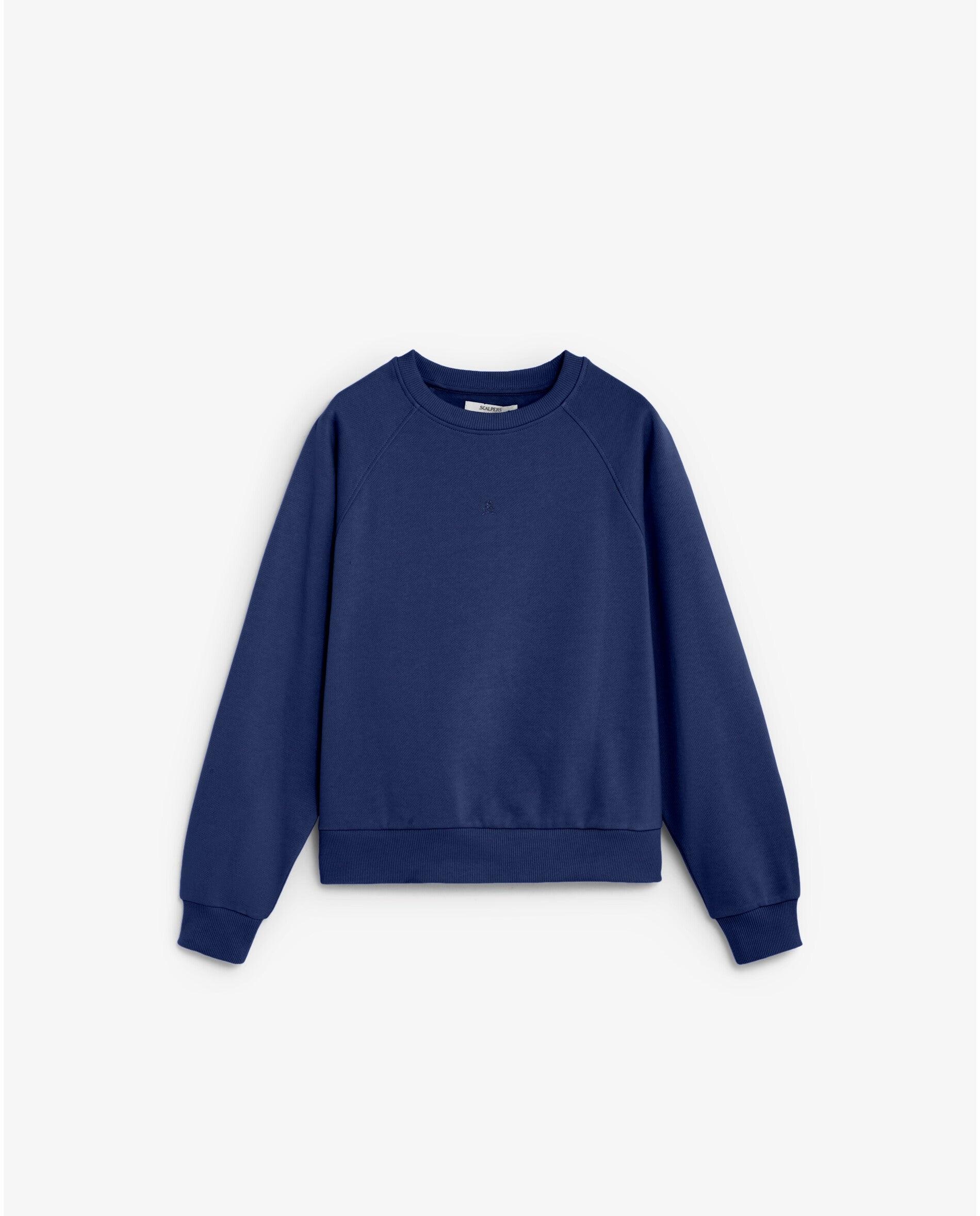 Sweatshirt Regular Fit com Gola Redonda Azul-3