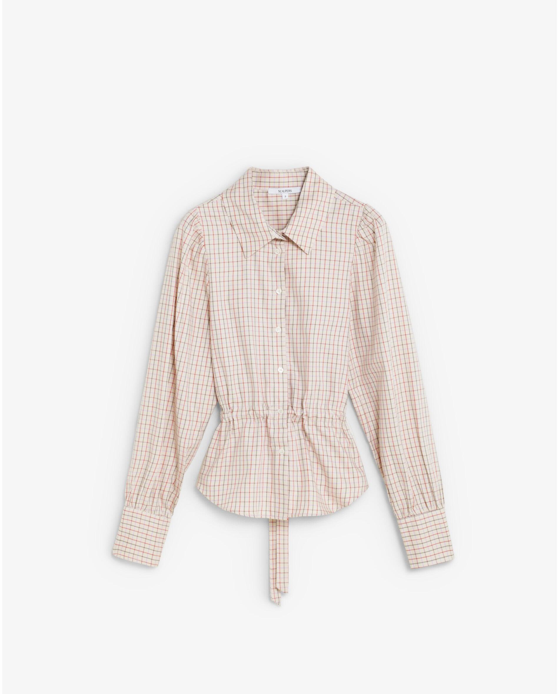 Imagem 0 de Camisa Slim Fit Aos Quadrados com Cintura Ajustável