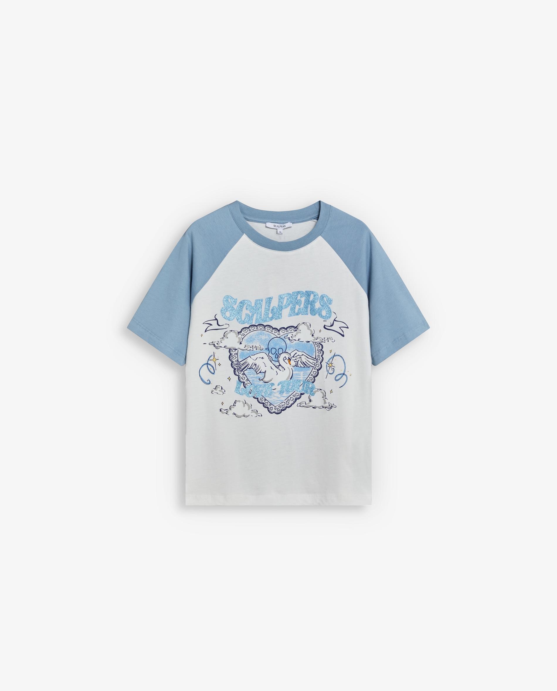 Imagem 0 de T-shirt Regular Fit com Mangas em Contraste