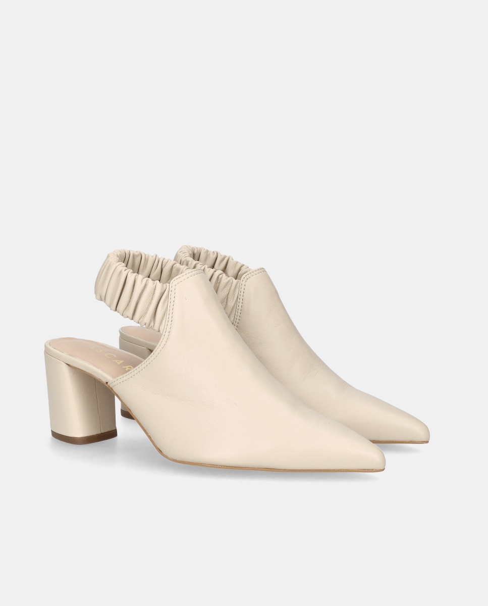Sapatos de Salto Noa em Napa Suave Branco-2