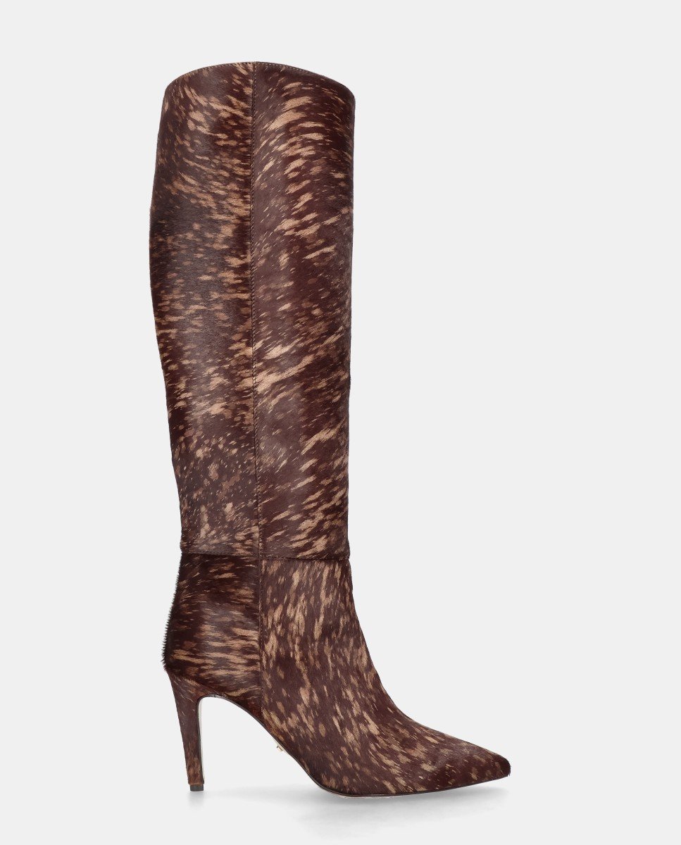Imagem 0 de Botas Alya em Pónei com Estampado Animal