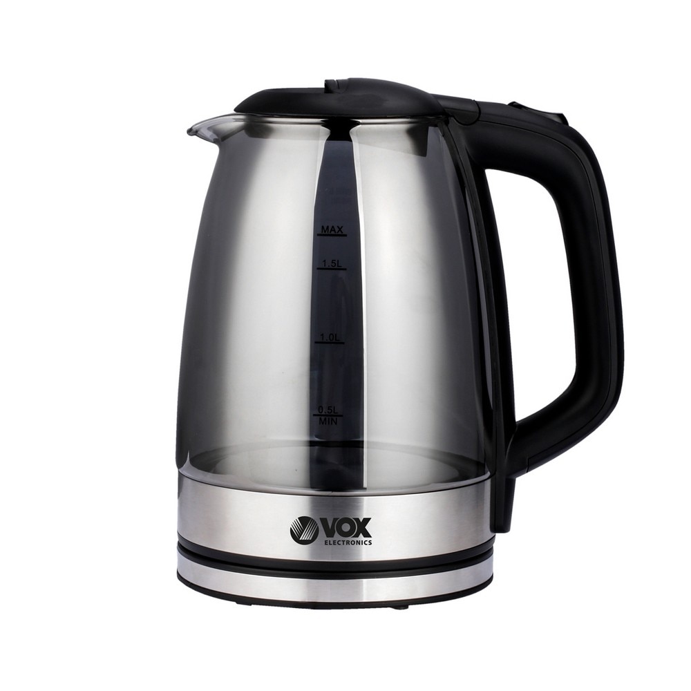Jarro Elétrico VOX WK8008 2200W 1.7L Corpo em vidro Preto-1