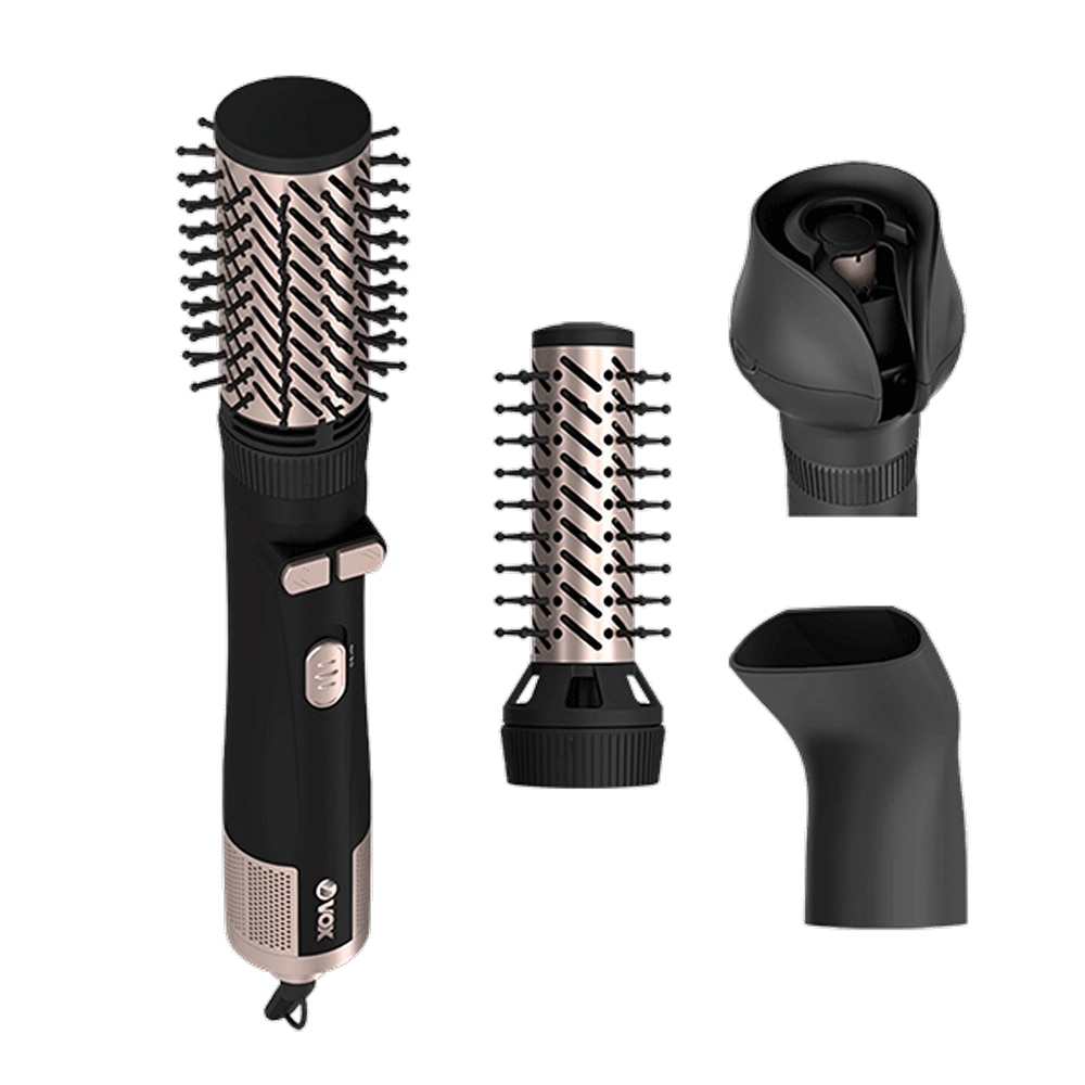 Escova de cabelo rotativa 4-em-1 Vox HBC312B Preto-1