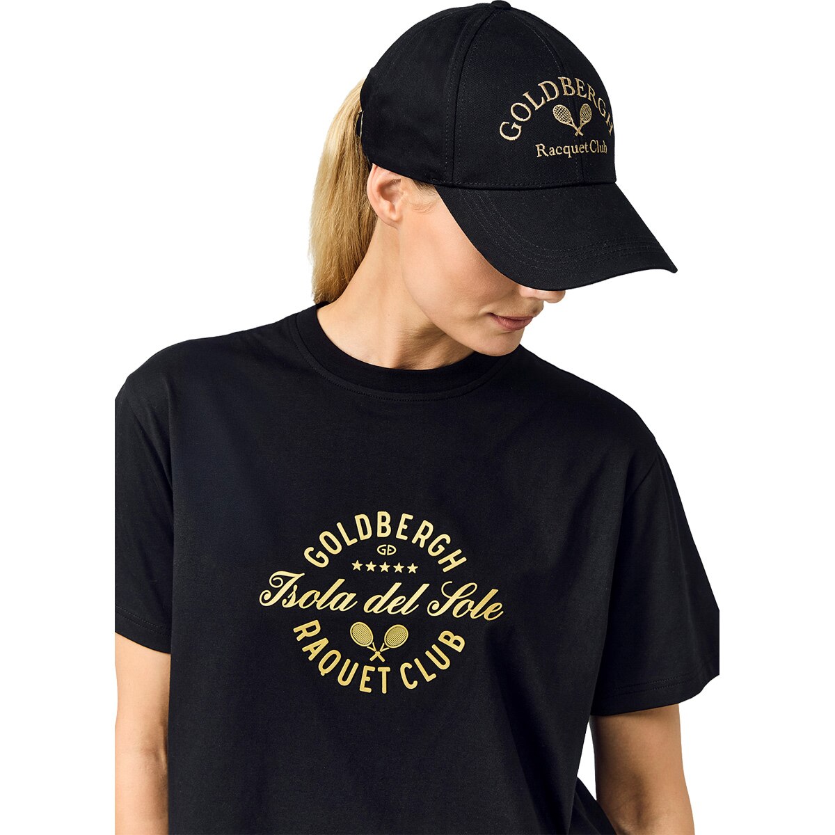 Boné Estilo Baseball Cap Bellina Goldbergh Preto-3