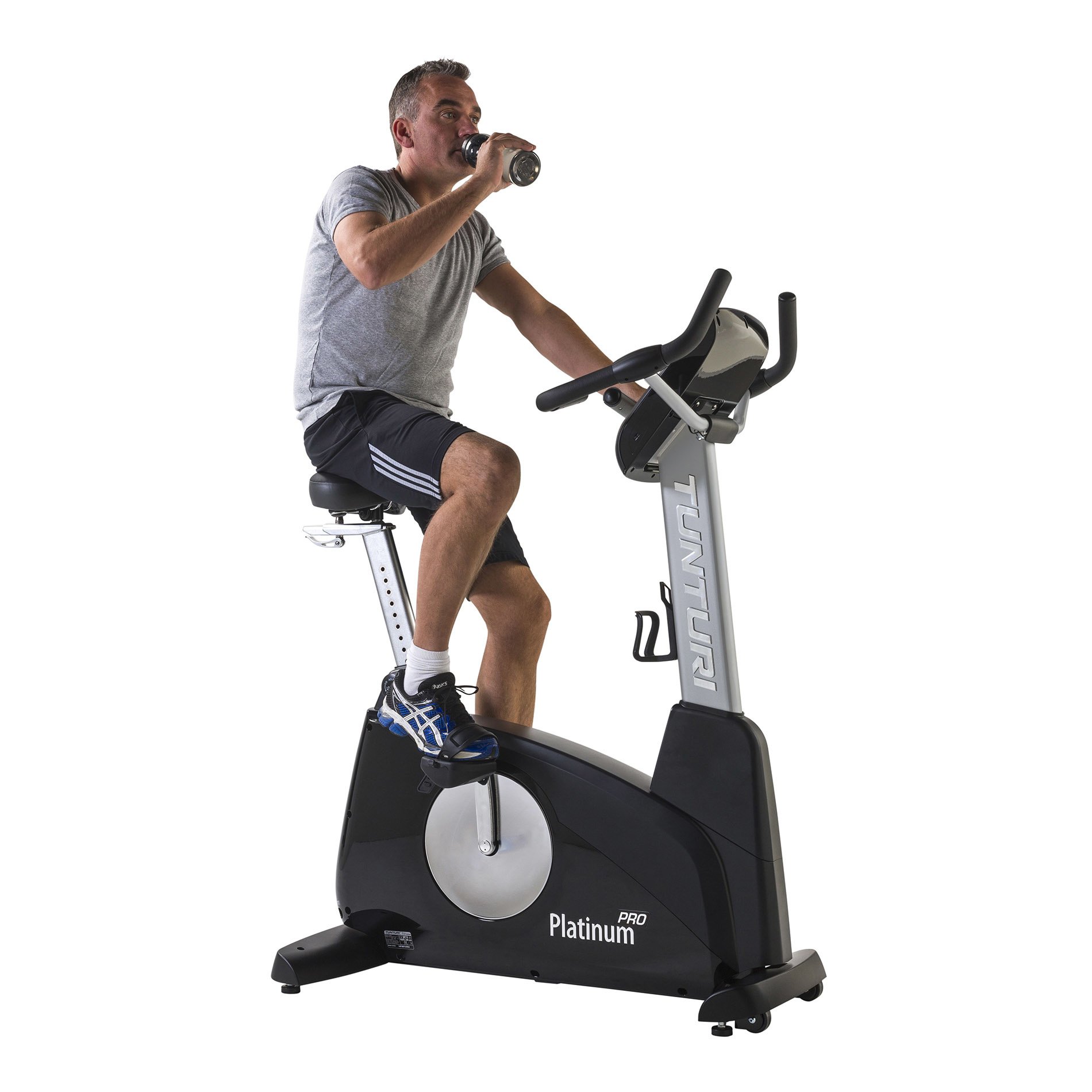 Bicicleta estática Platinum Pro Upright Bike Tunturi Preto-4