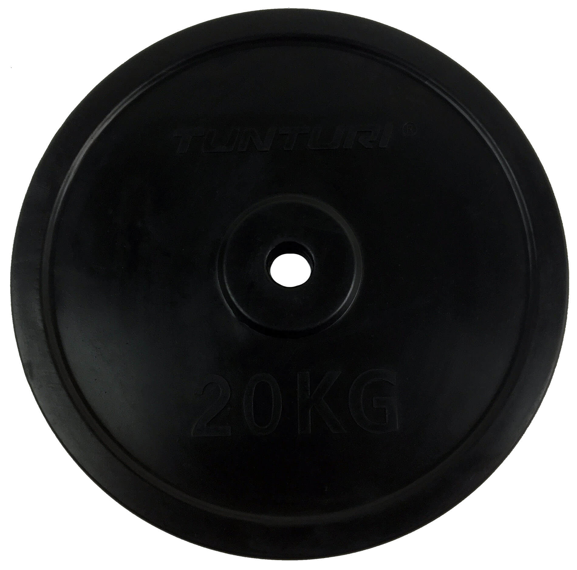 Disco de borracha para barras de 30 mm Tunturi Preto-1