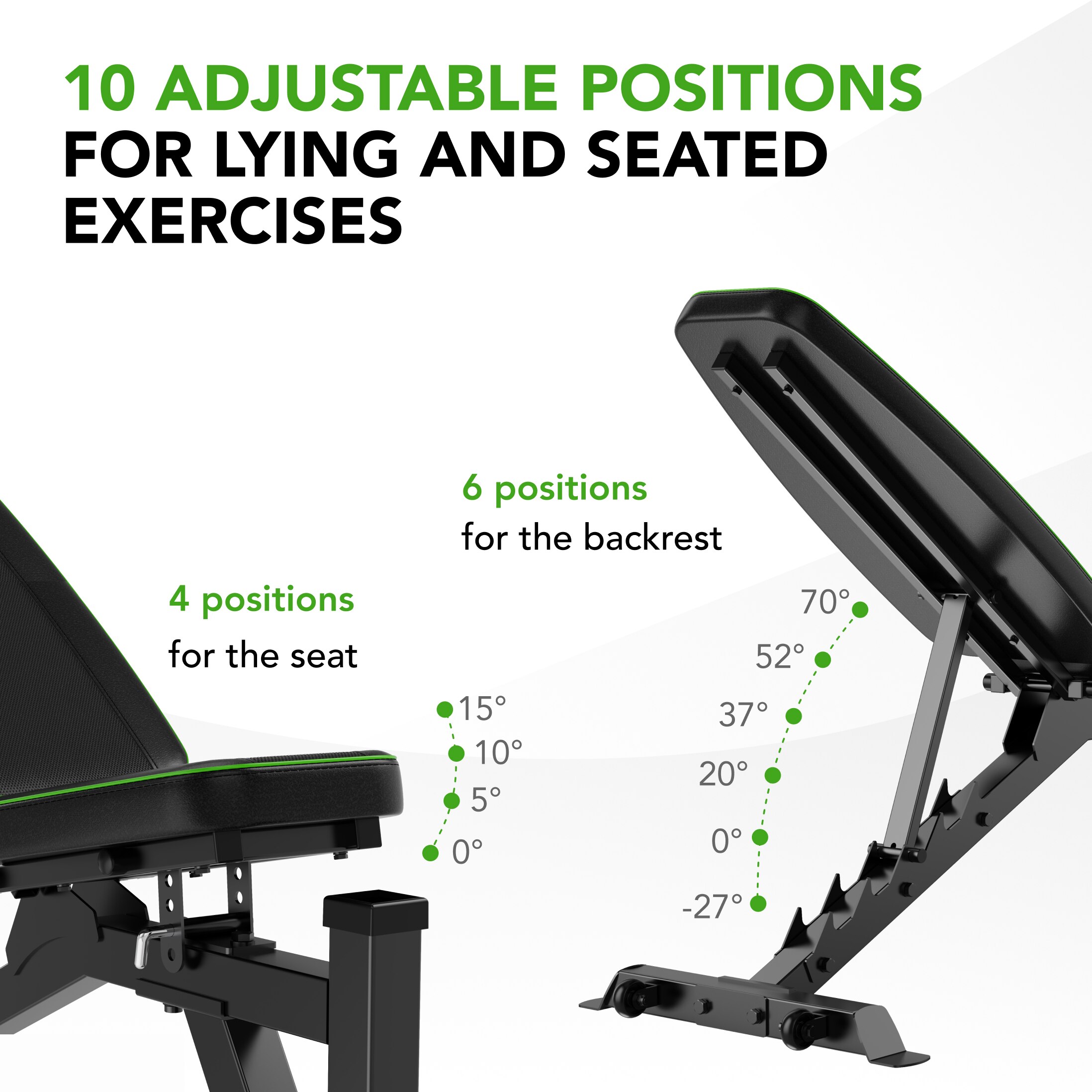 Banco de musculação UB60 Utility Bench Tunturi Preto-3