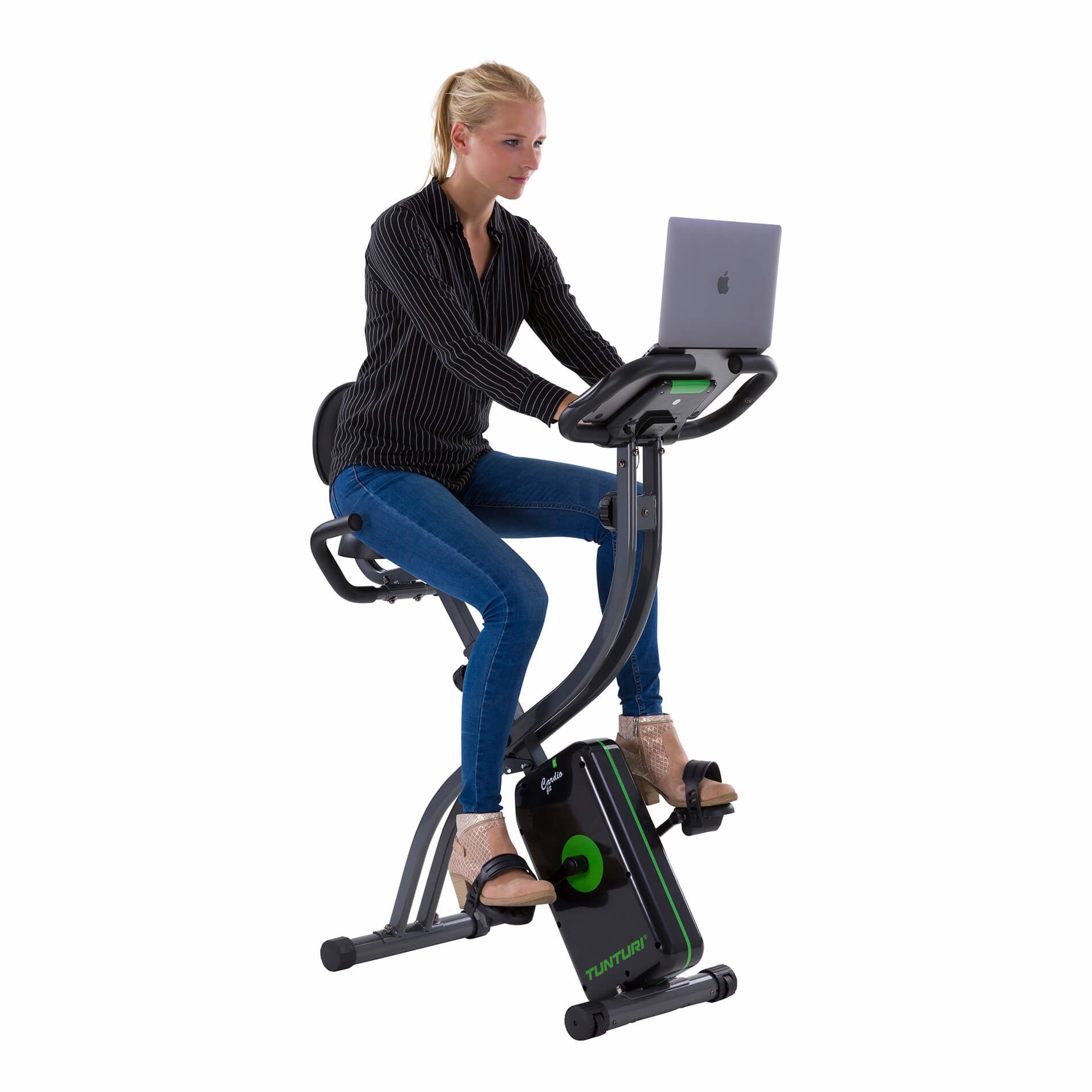 Bicicleta estática dobrável Cardio Fit B25 X-Bike Tunturi Cinzento-6