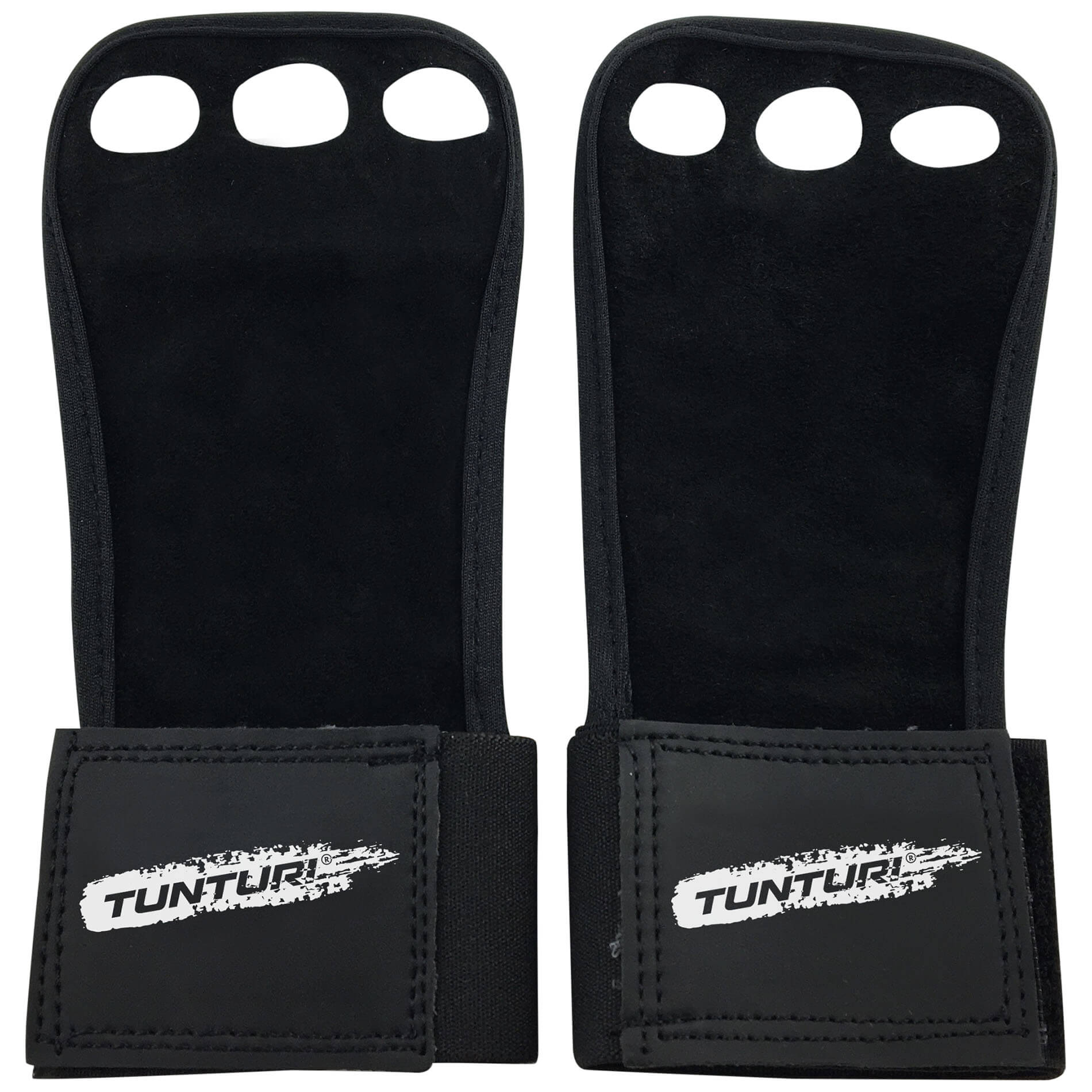 Protetor de mãos Pro Hand Grips Leather Tunturi Preto-2