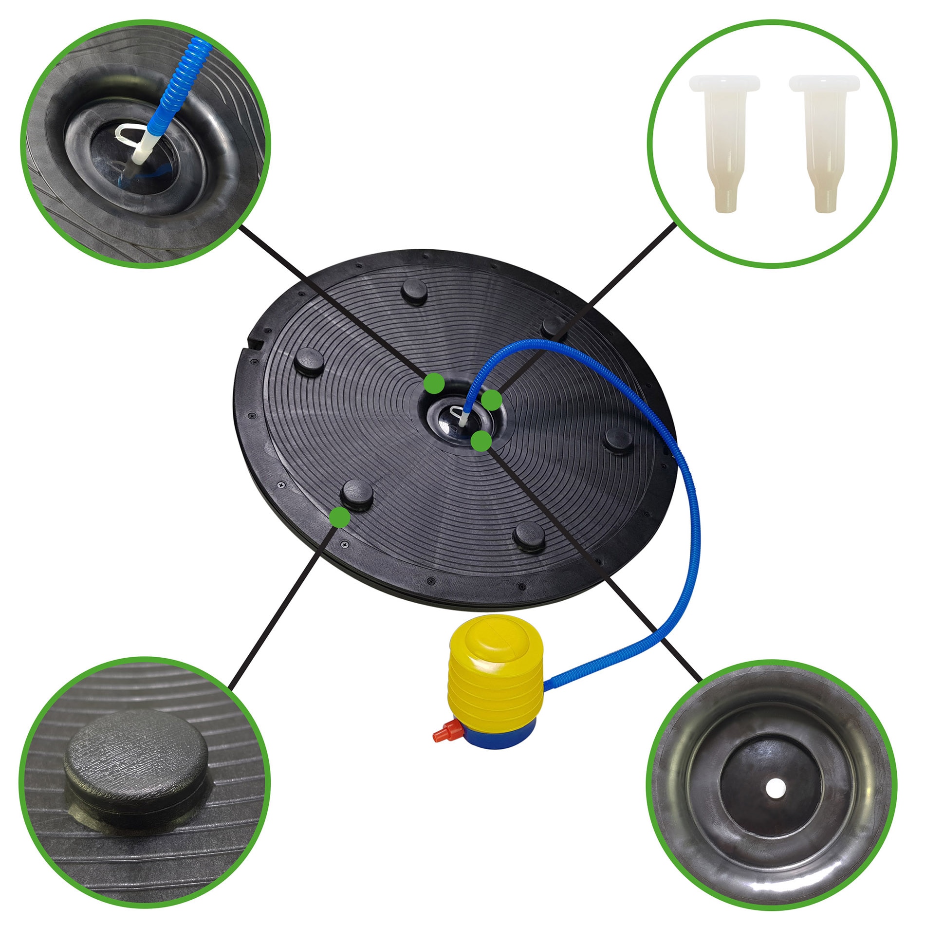 Semiesfera de equilibrio Trainer Pro Tunturi Preto-2