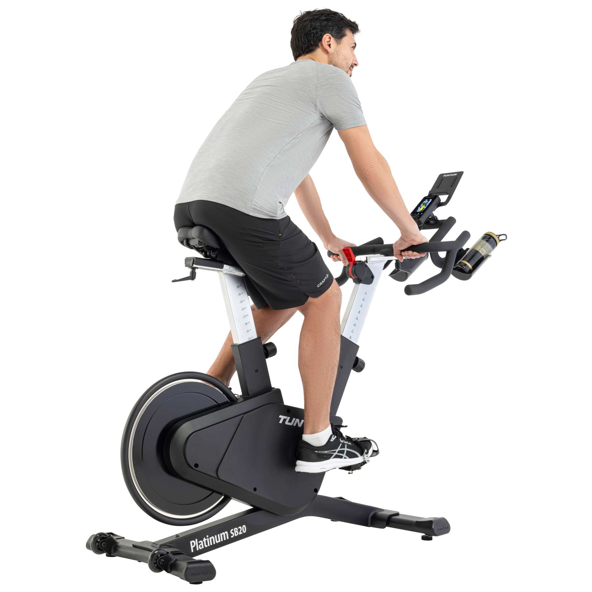 Bicicleta SB20 Sprinter Bike Tunturi Platinum Preto-3