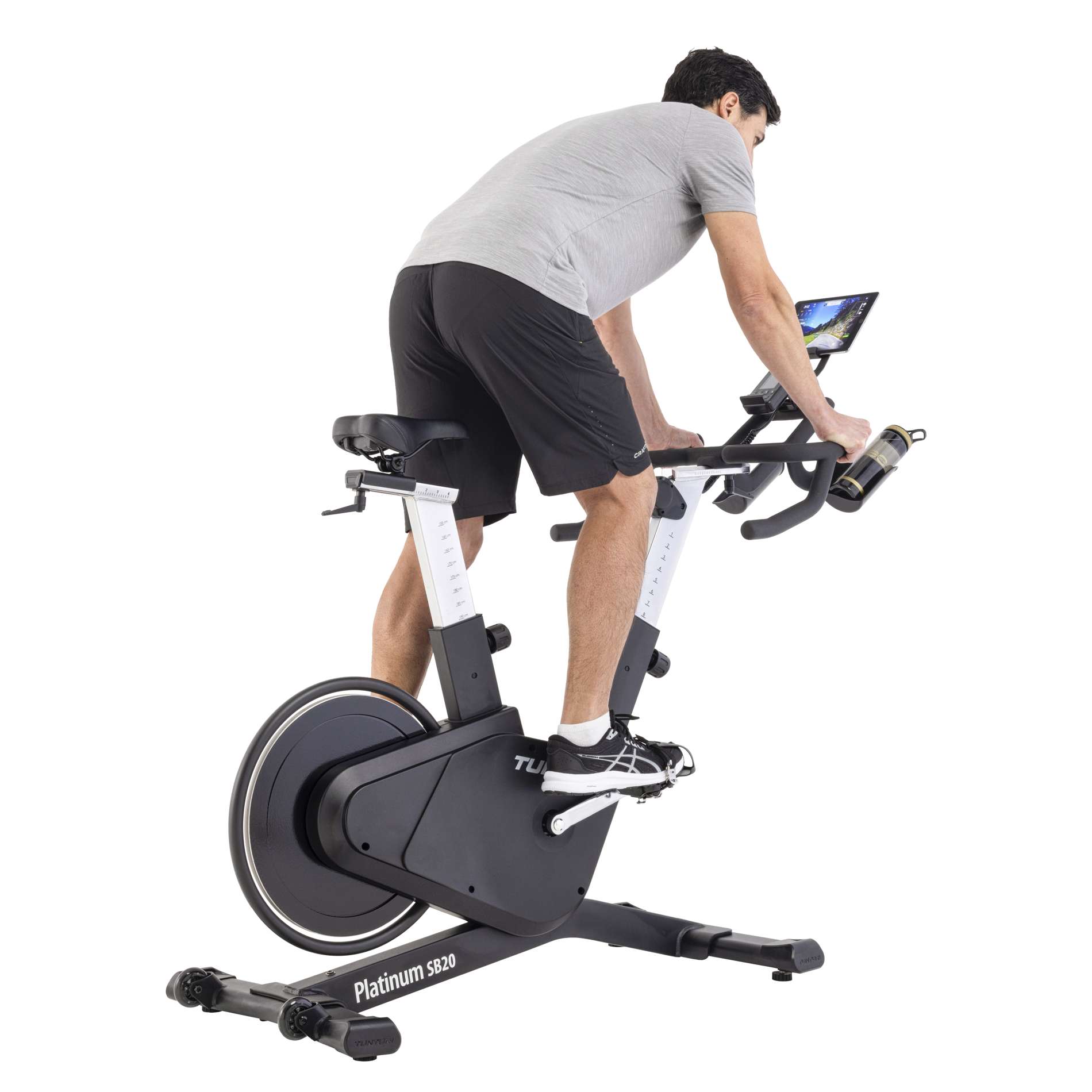 Bicicleta SB20 Sprinter Bike Tunturi Platinum Preto-5