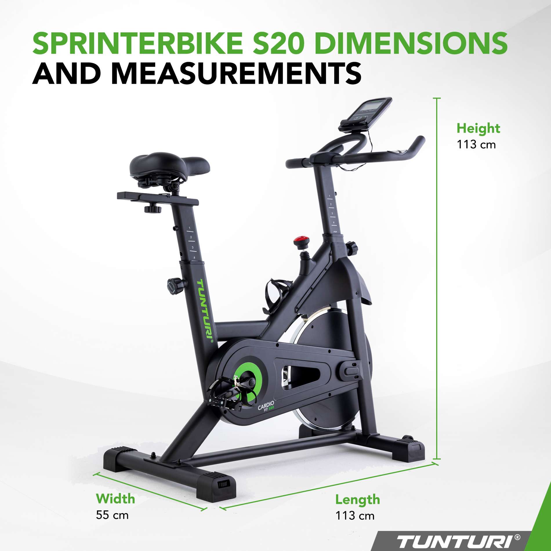 Bicicleta Cardio Fit S20 Sprinter Tunturi Preto-6