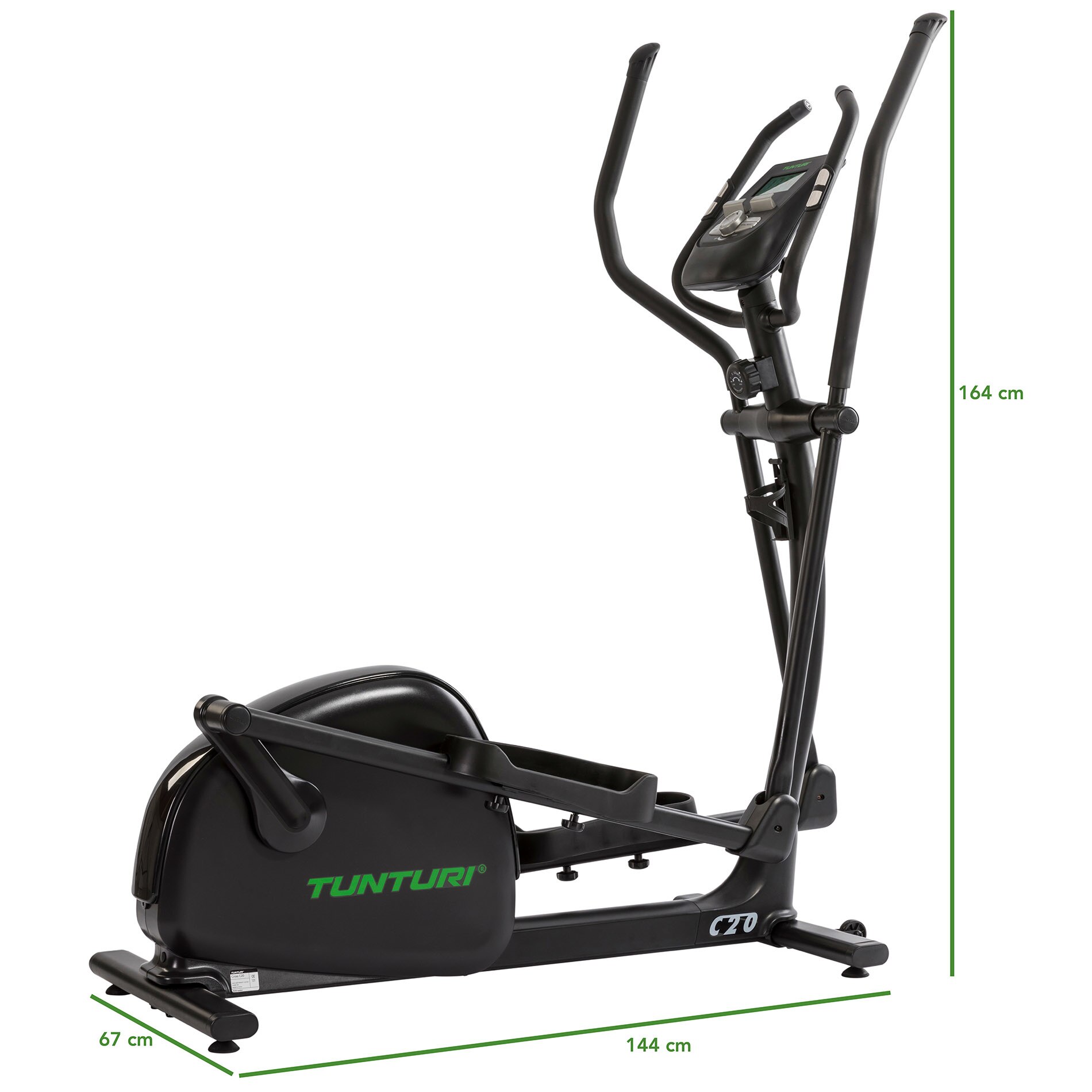 Bicicleta Elíptica C20 Signature Tuntrui Preto-2