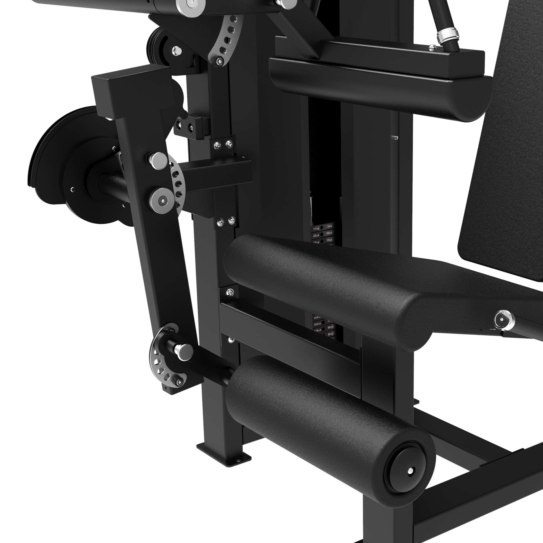 Multiestação Platinum Dual Leg Curl Extension Selectorized V-series Tunturi Preto-5