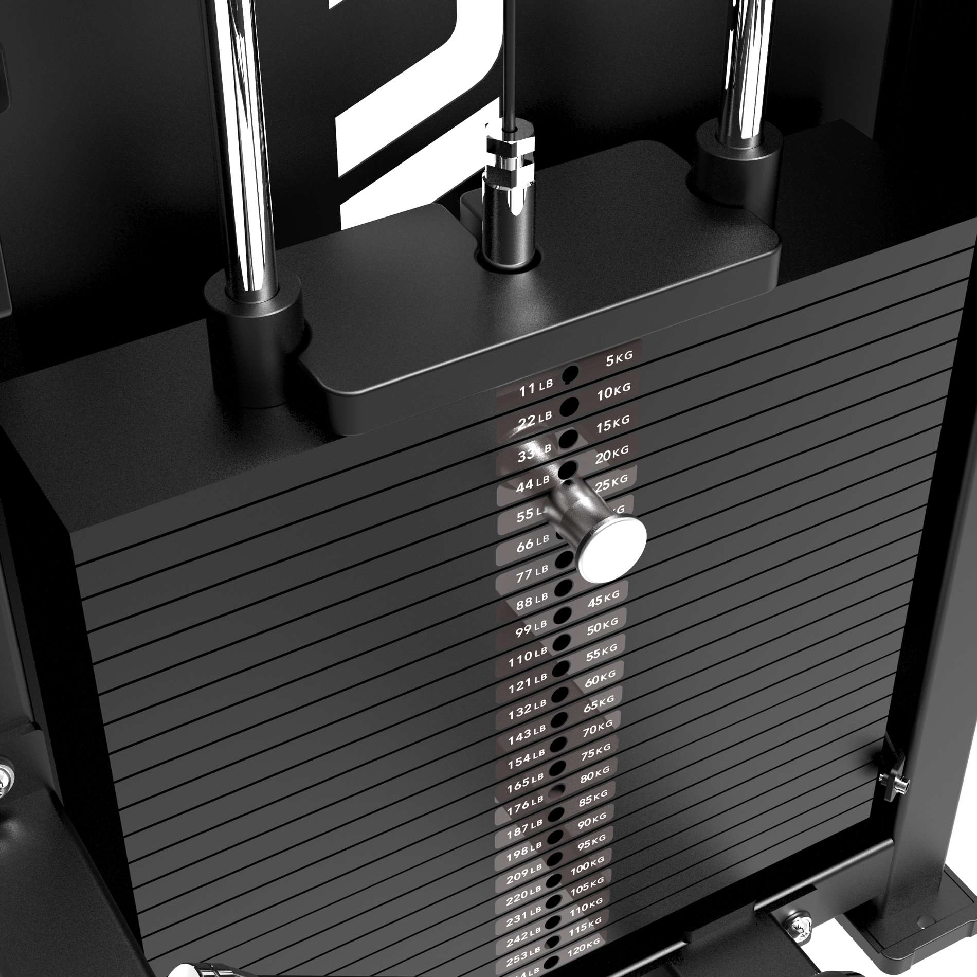 Multiestação Platinum Dual Leg Curl Extension Selectorized V-series Tunturi Preto-6